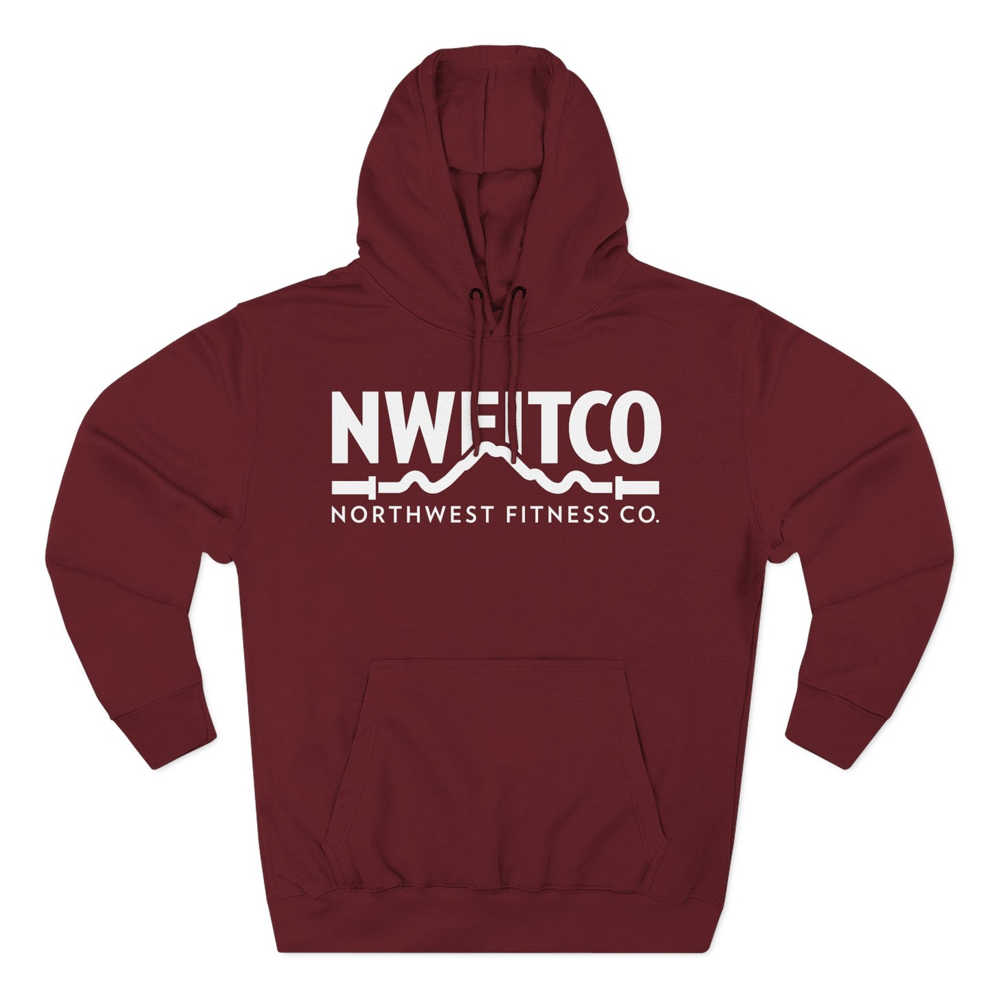 NWFITCO WHITE LOGO HOODIE