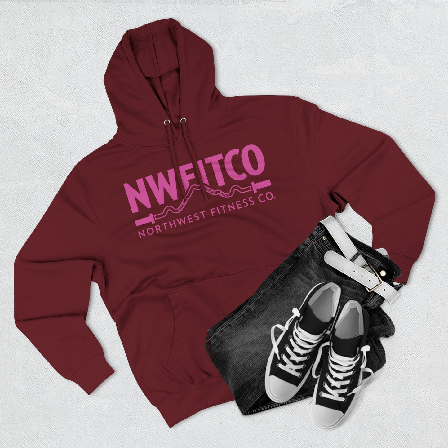 NWFITCO PINK LOGO HOODIE