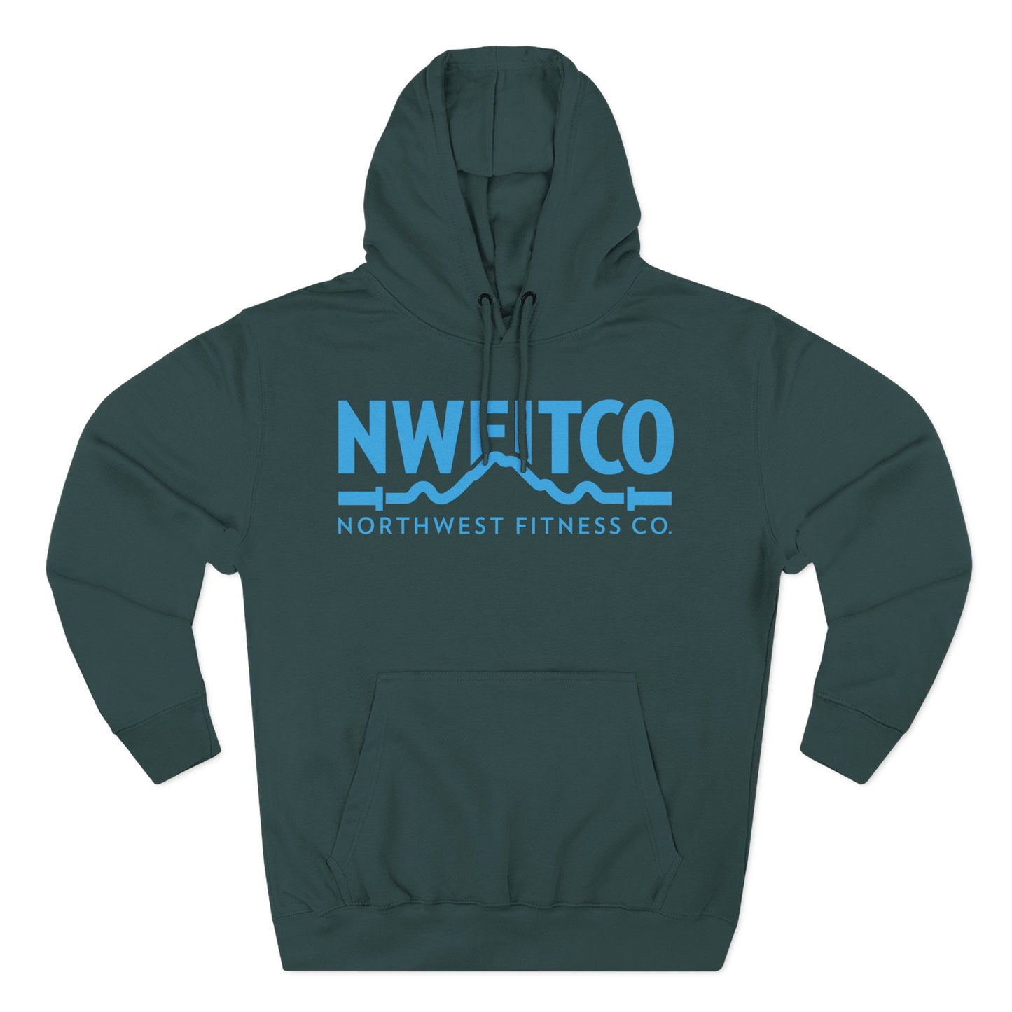 NWFITCO LIGHT BLUE LOGO HOODIE