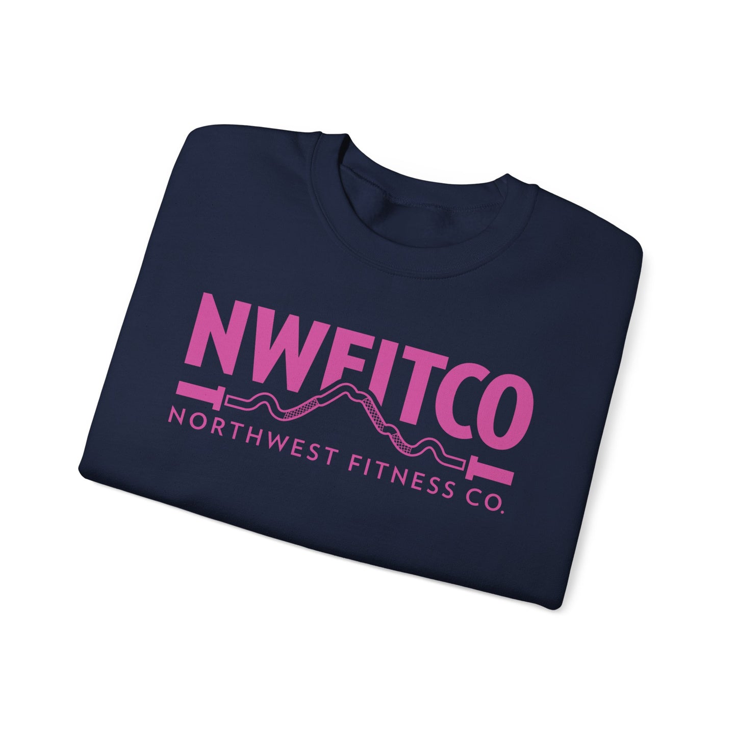 NWFITCO PINK LOGO CREWNECK