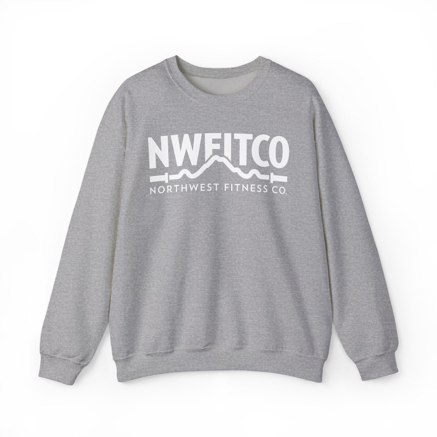 NWFITCO WHITE LOGO CREWNECK