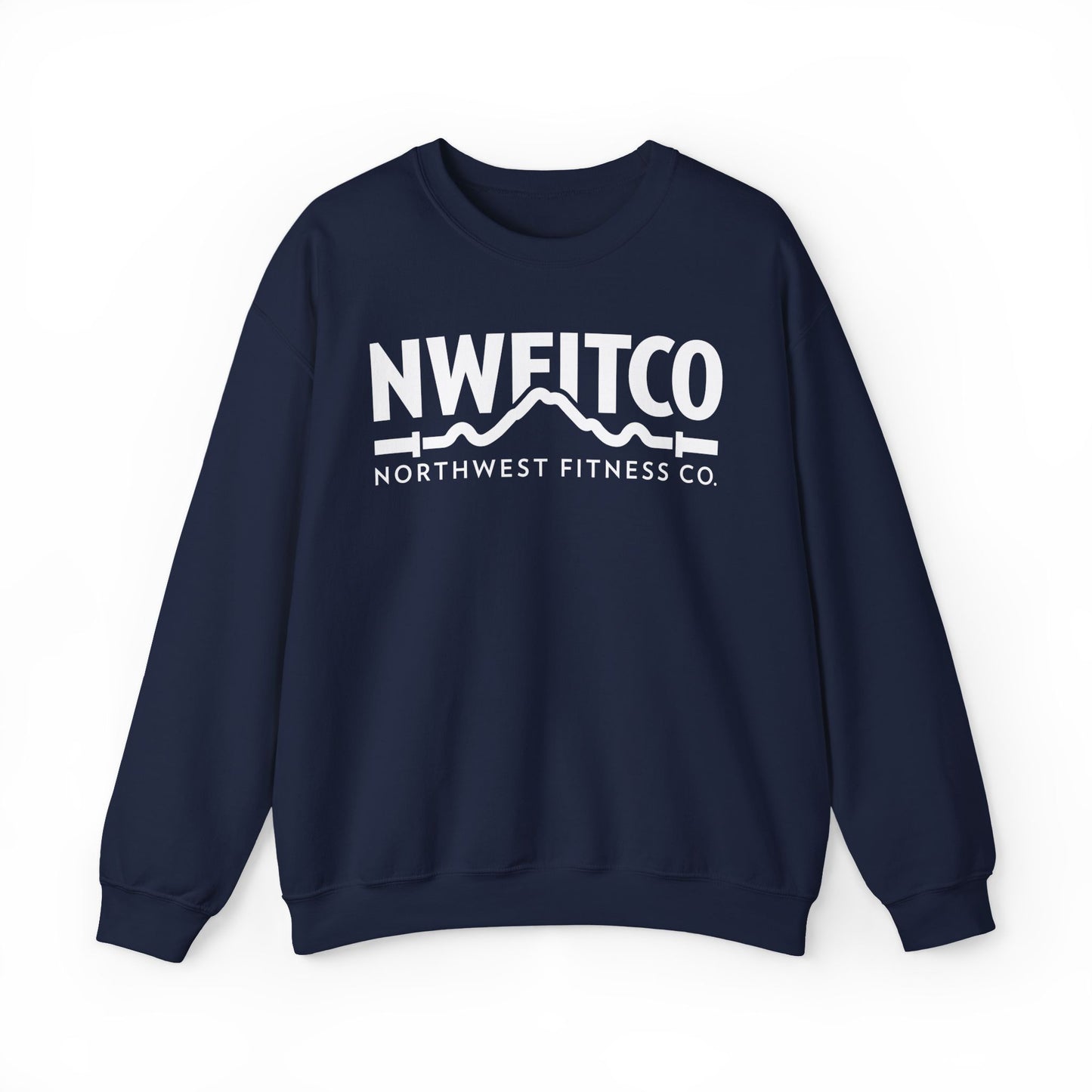 NWFITCO WHITE LOGO CREWNECK