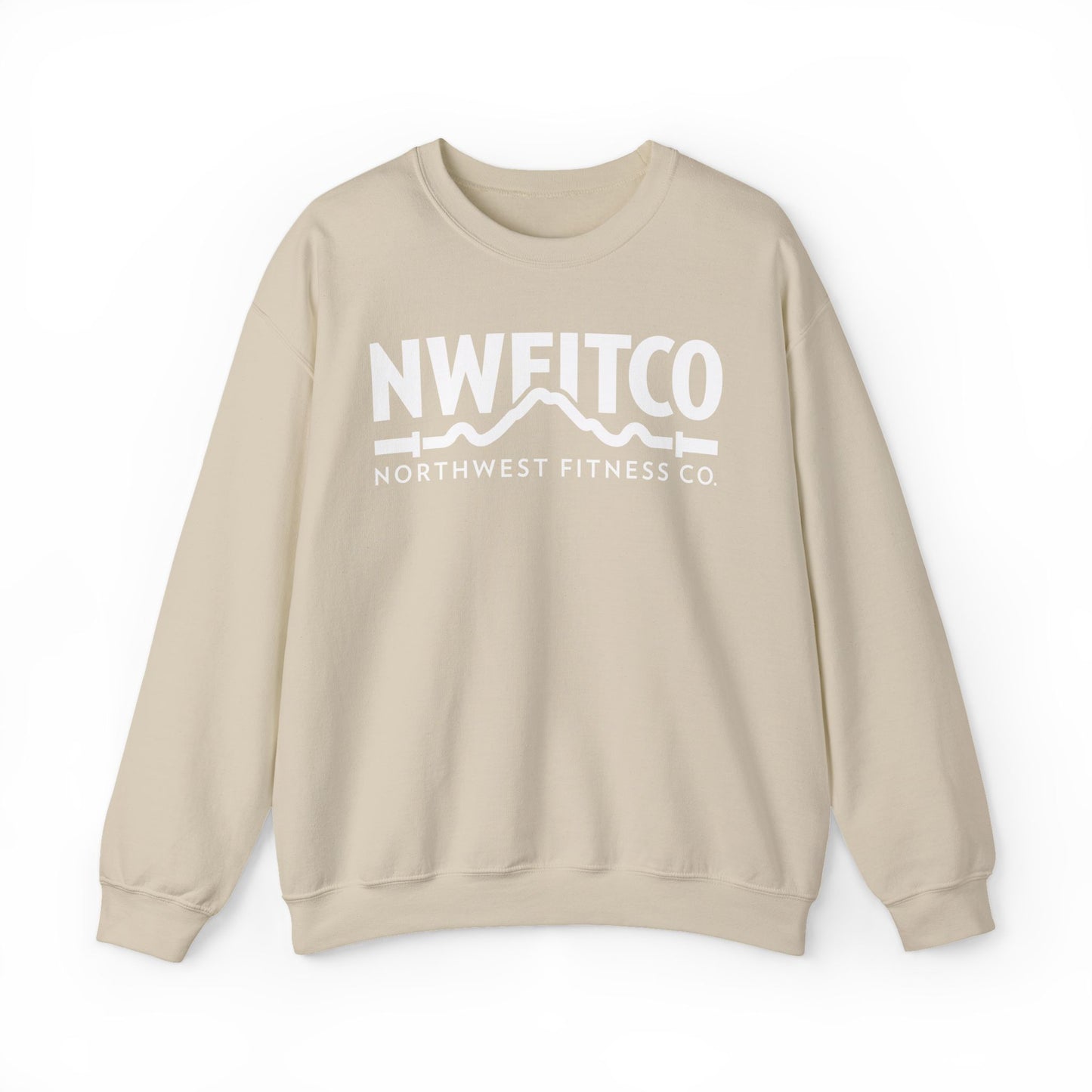 NWFITCO WHITE LOGO CREWNECK