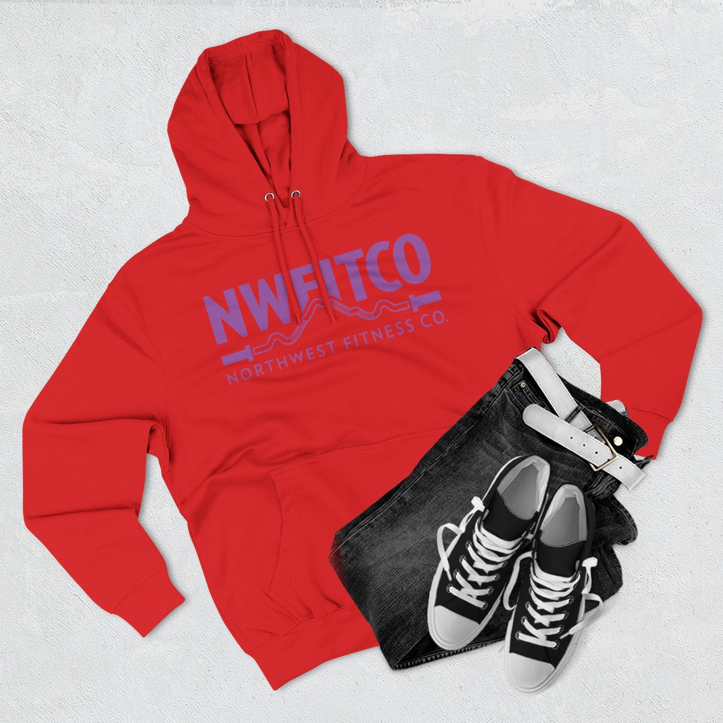 NWFITCO PURPLE LOGO HOODIE