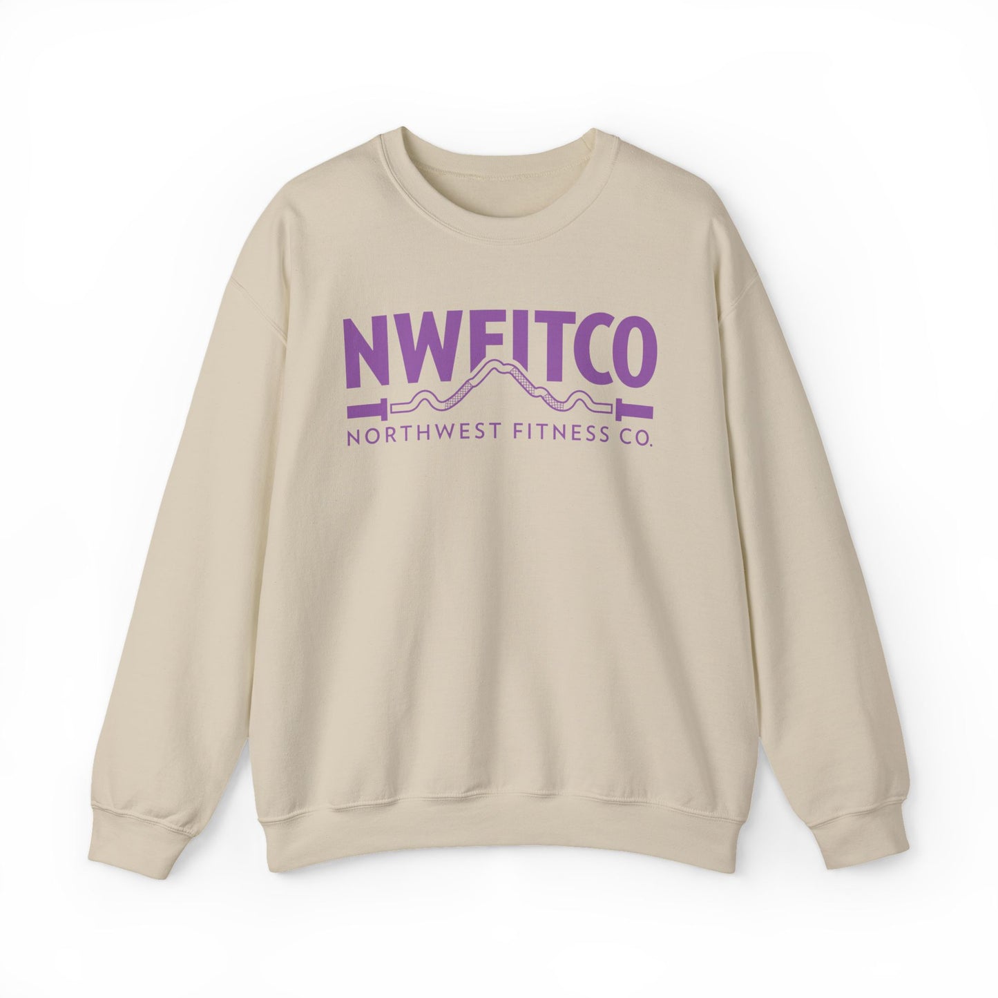 NWFITCO PURPLE LOGO CREWNECK
