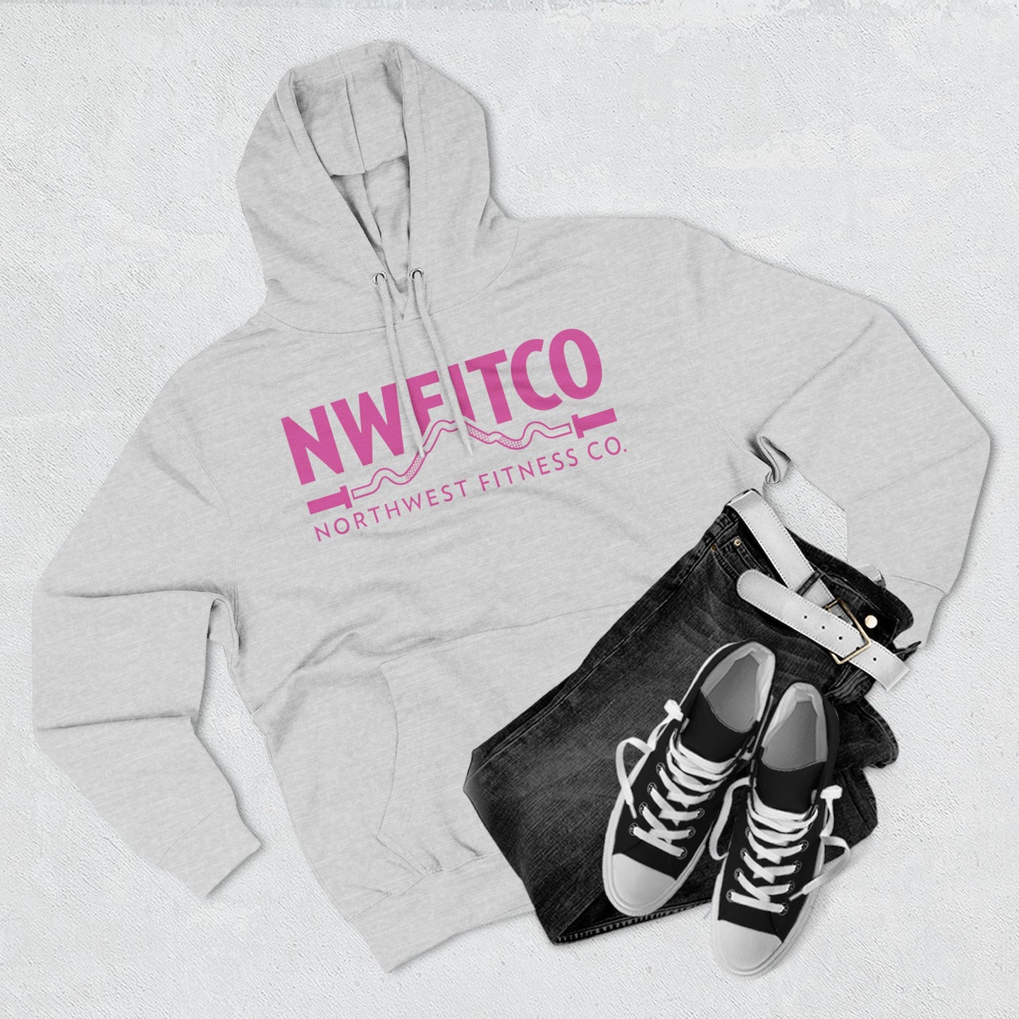 NWFITCO PINK LOGO HOODIE