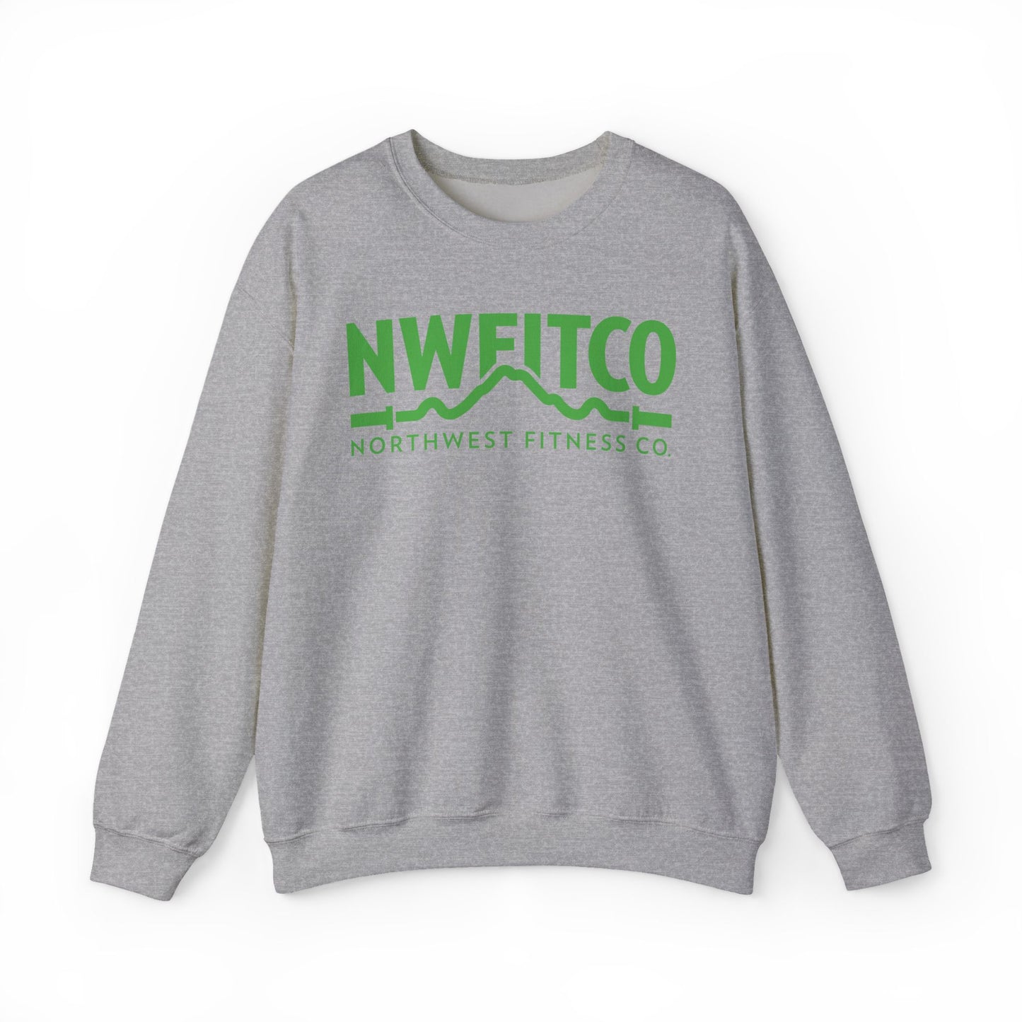 NWFITCO GREEN LOGO CREWNECK