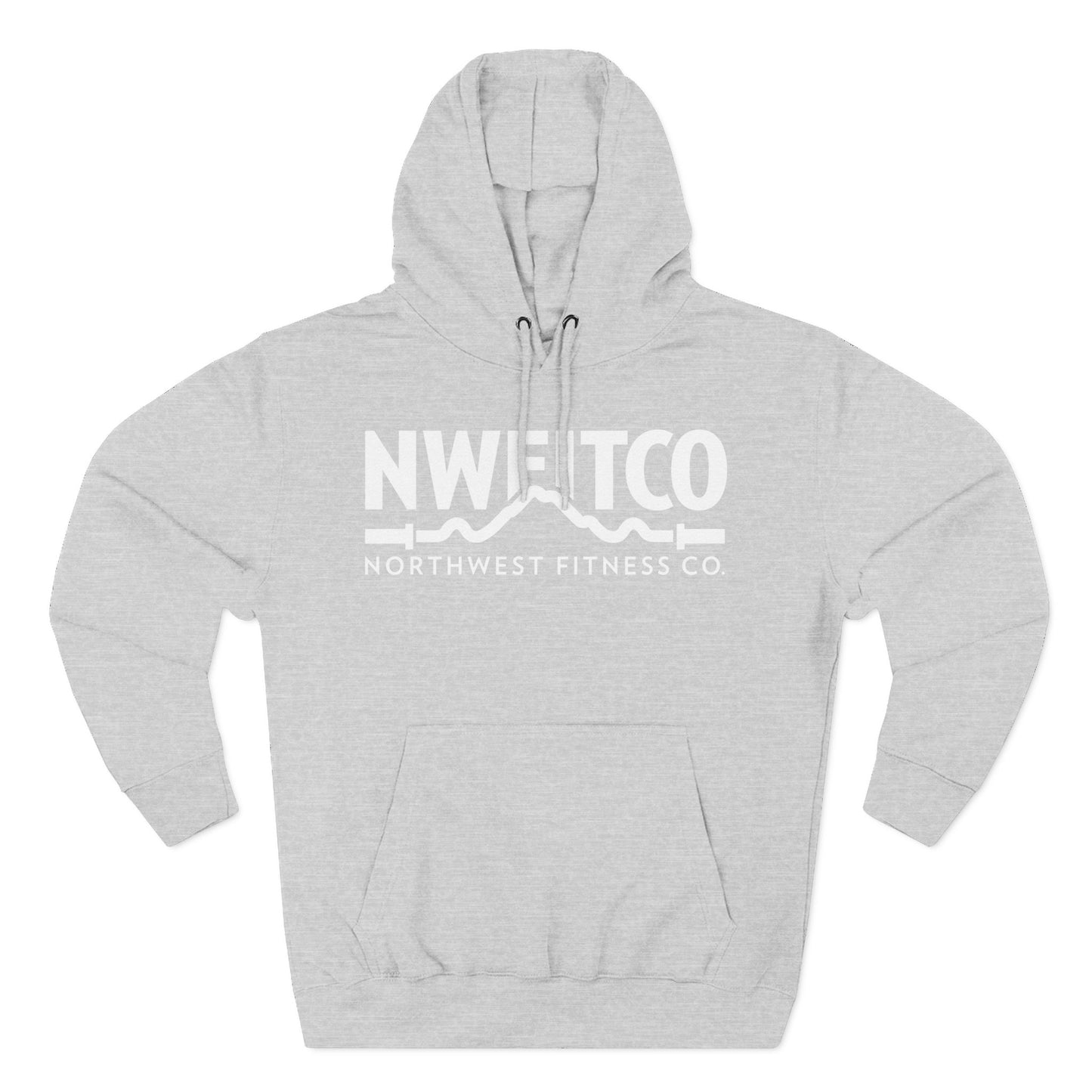 NWFITCO WHITE LOGO HOODIE