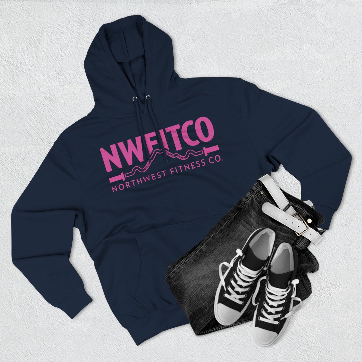 NWFITCO PINK LOGO HOODIE