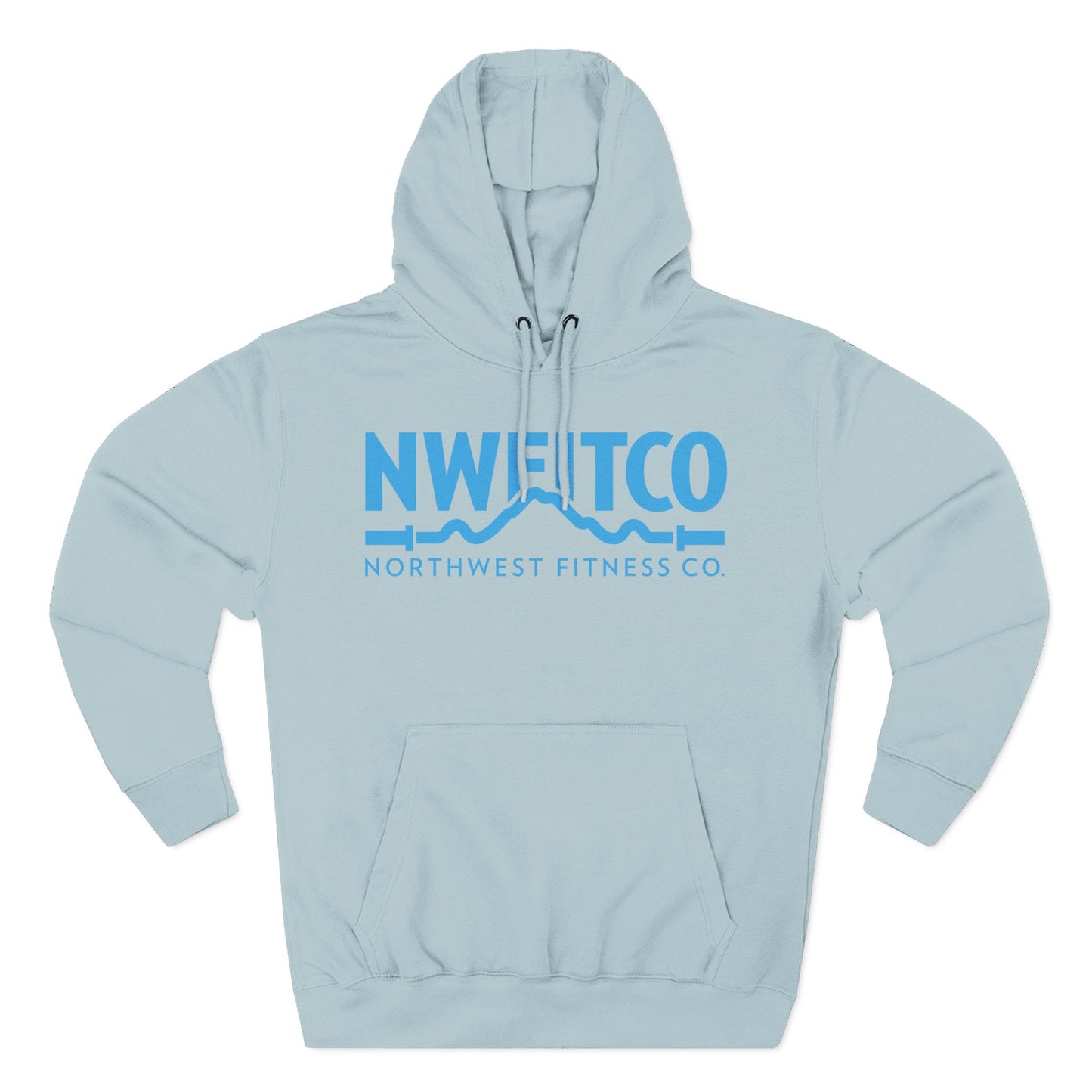 NWFITCO LIGHT BLUE LOGO HOODIE