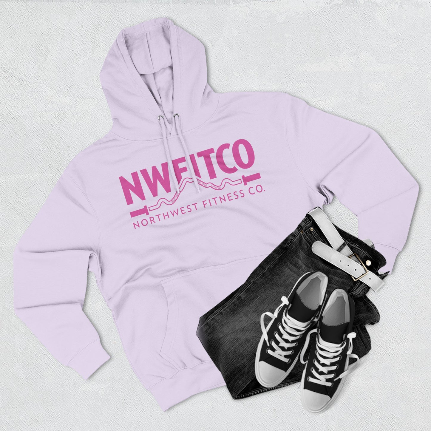 NWFITCO PINK LOGO HOODIE
