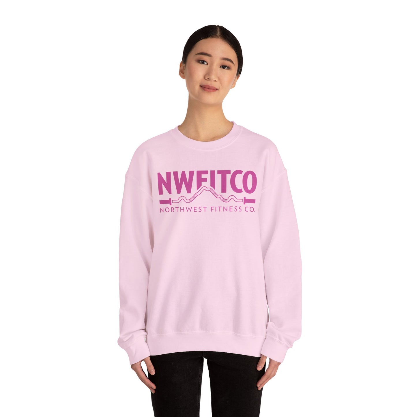 NWFITCO PINK LOGO CREWNECK