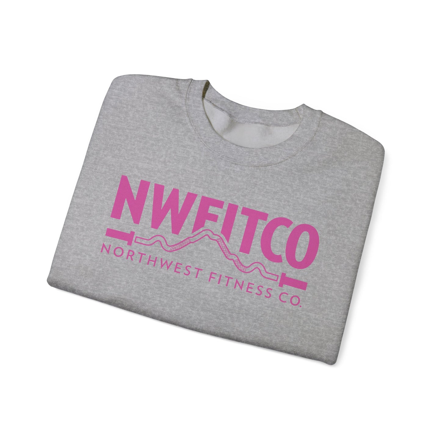 NWFITCO PINK LOGO CREWNECK