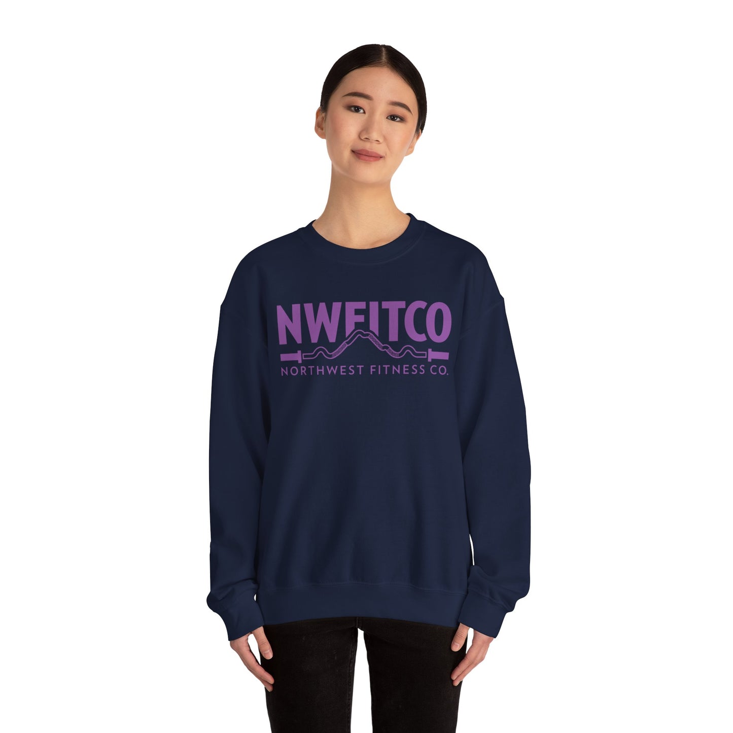 NWFITCO PURPLE LOGO CREWNECK