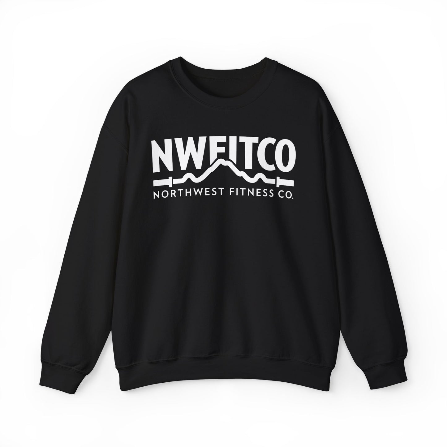 NWFITCO WHITE LOGO CREWNECK