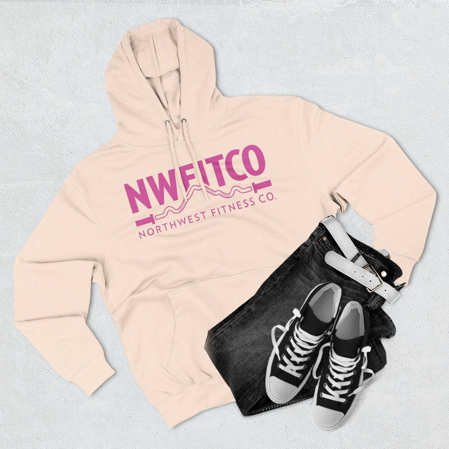 NWFITCO PINK LOGO HOODIE