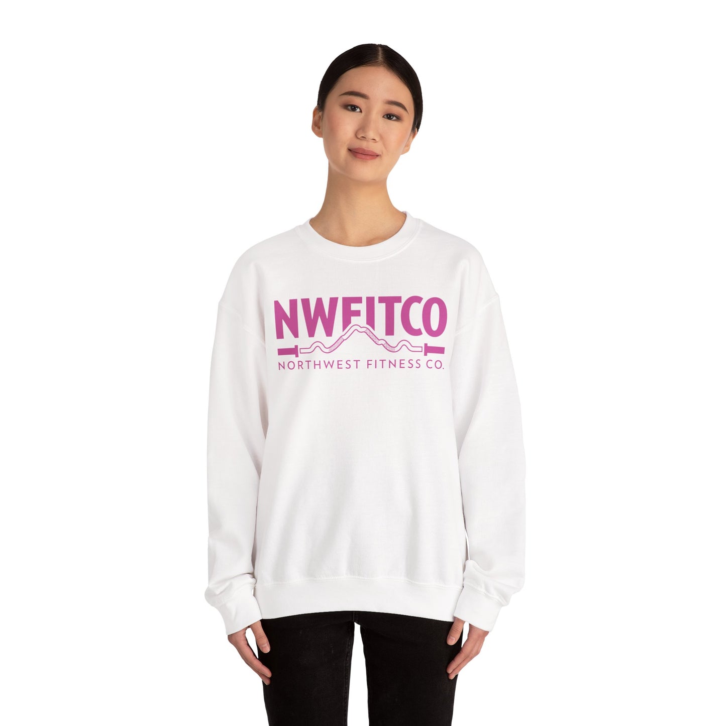 NWFITCO PINK LOGO CREWNECK