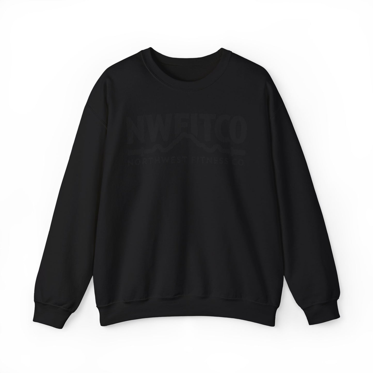 NWFITCO BLACK LOGO CREWNECK