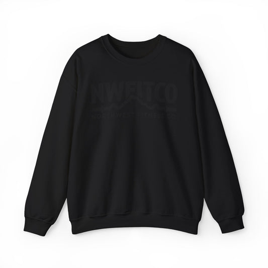 NWFITCO BLACK LOGO CREWNECK
