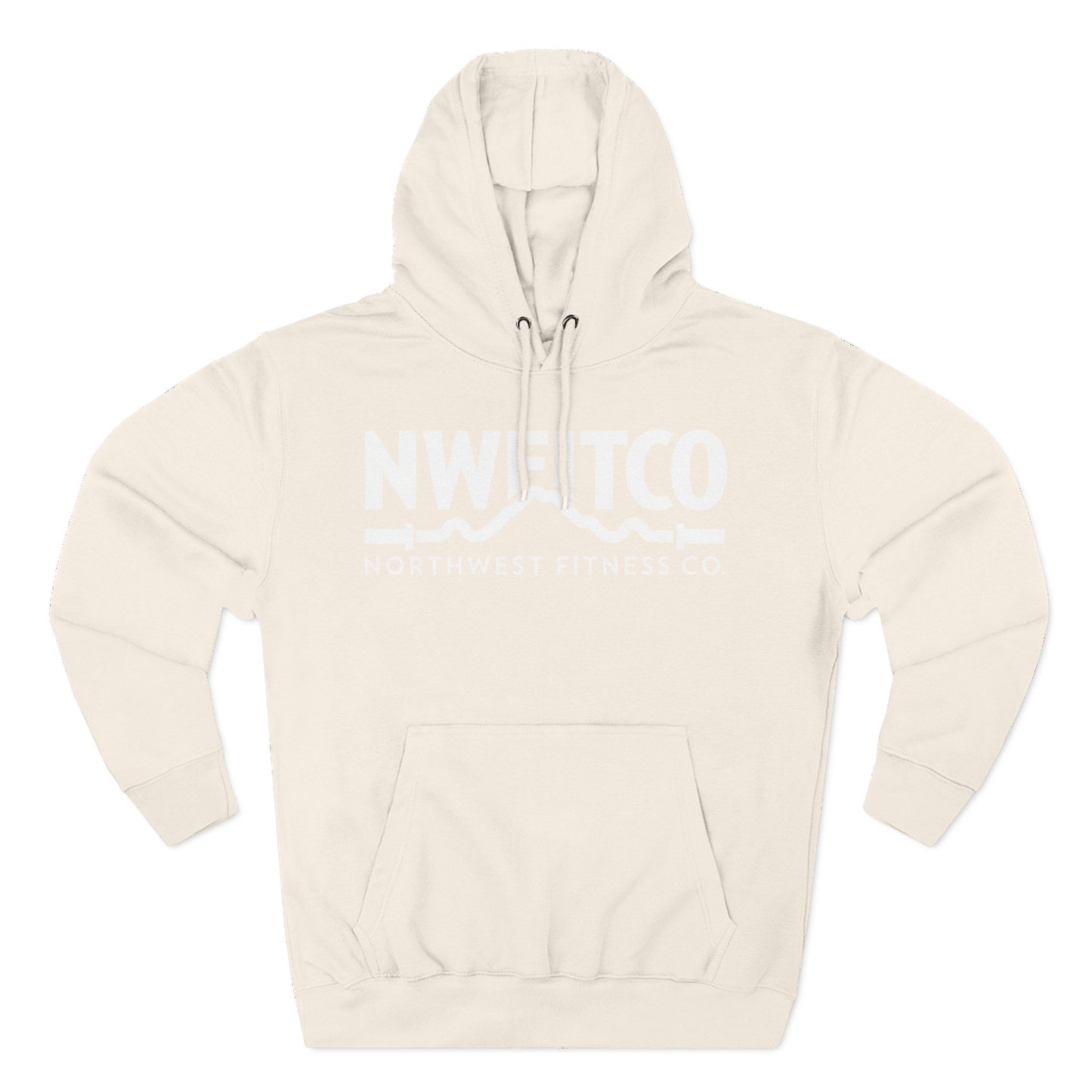 NWFITCO WHITE LOGO HOODIE