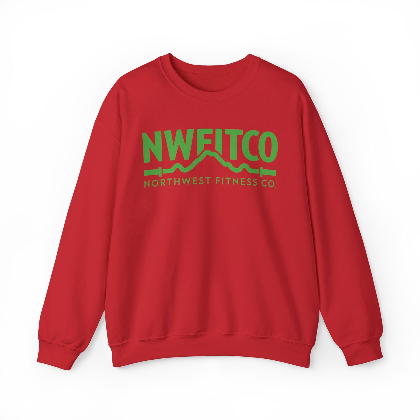 NWFITCO GREEN LOGO CREWNECK