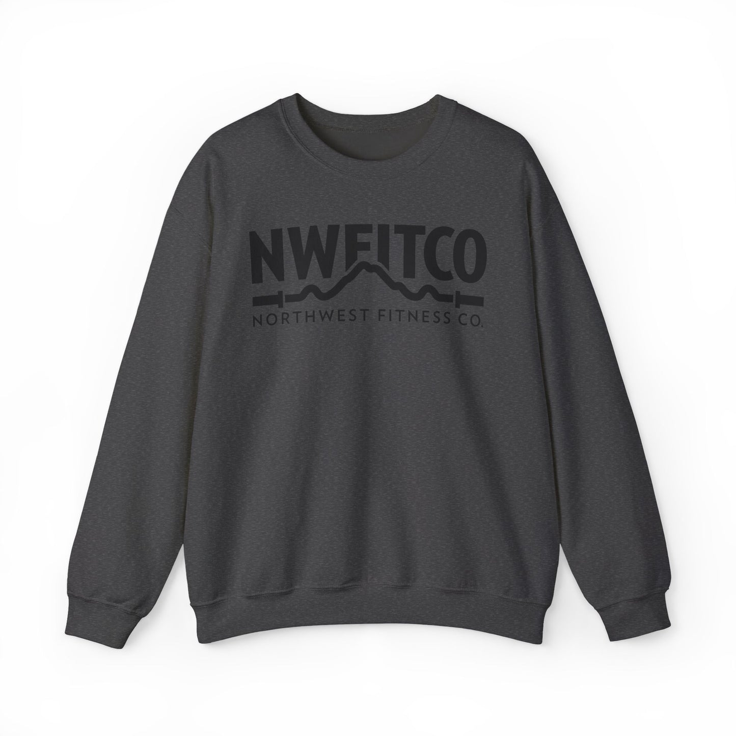 NWFITCO BLACK LOGO CREWNECK