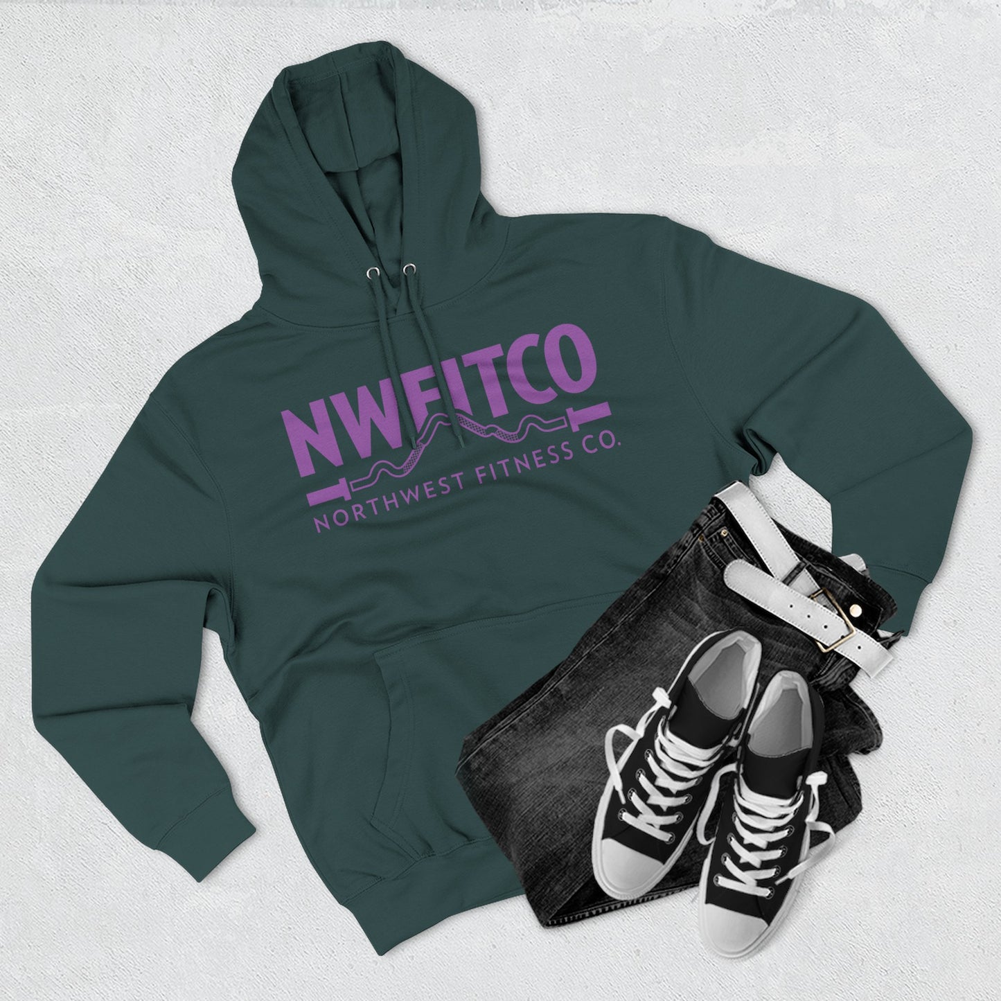 NWFITCO PURPLE LOGO HOODIE