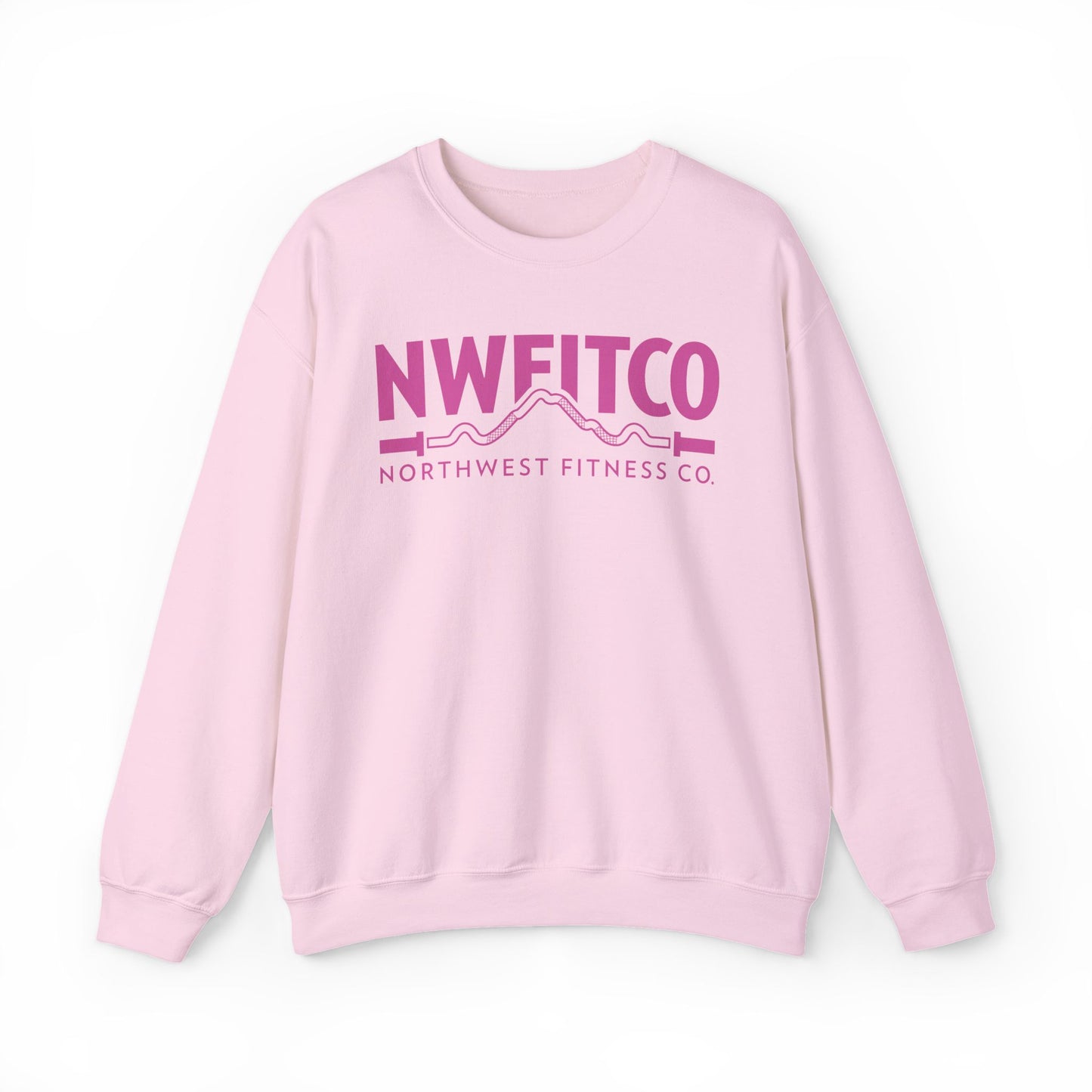 NWFITCO PINK LOGO CREWNECK