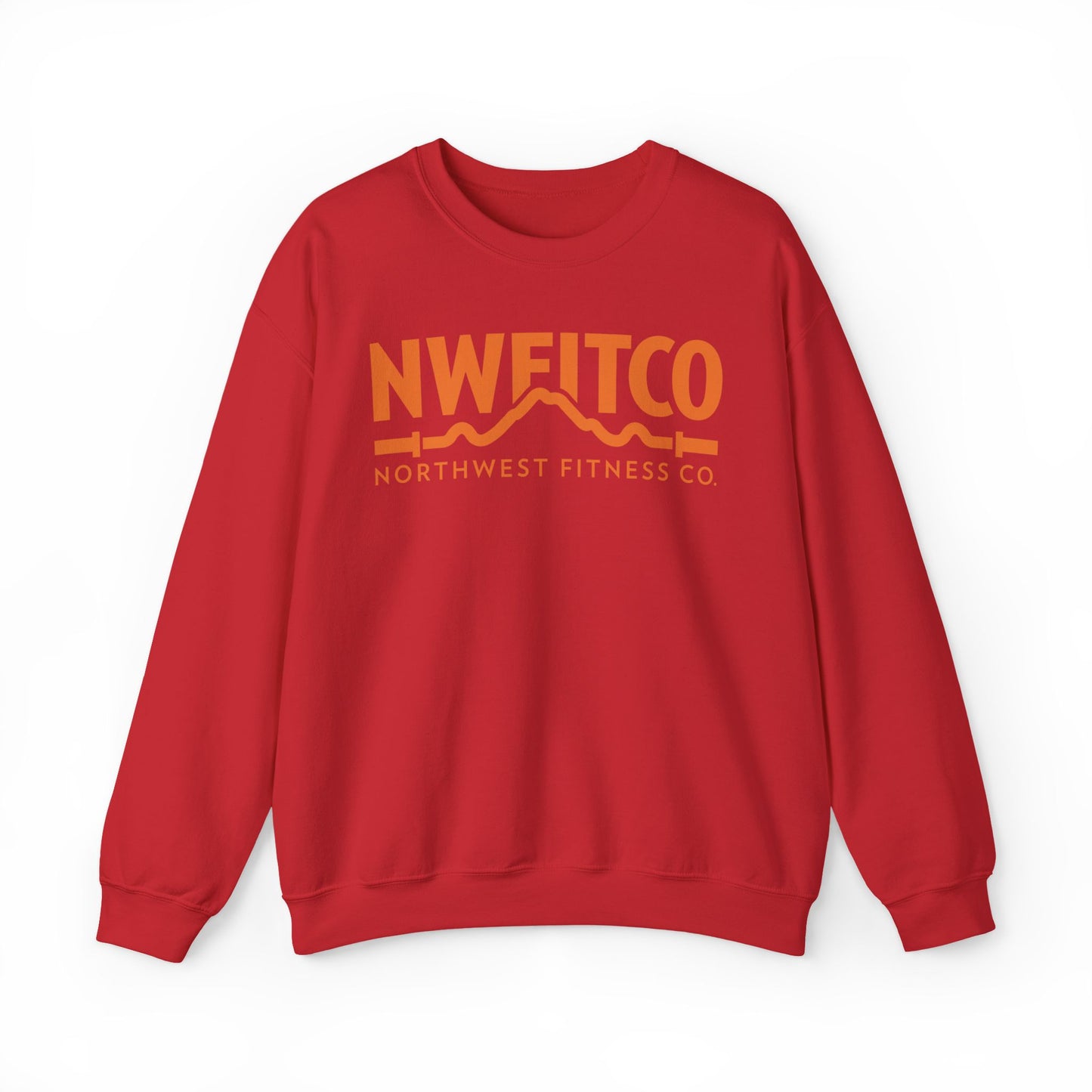 NWFITCO ORANGE LOGO CREWNECK