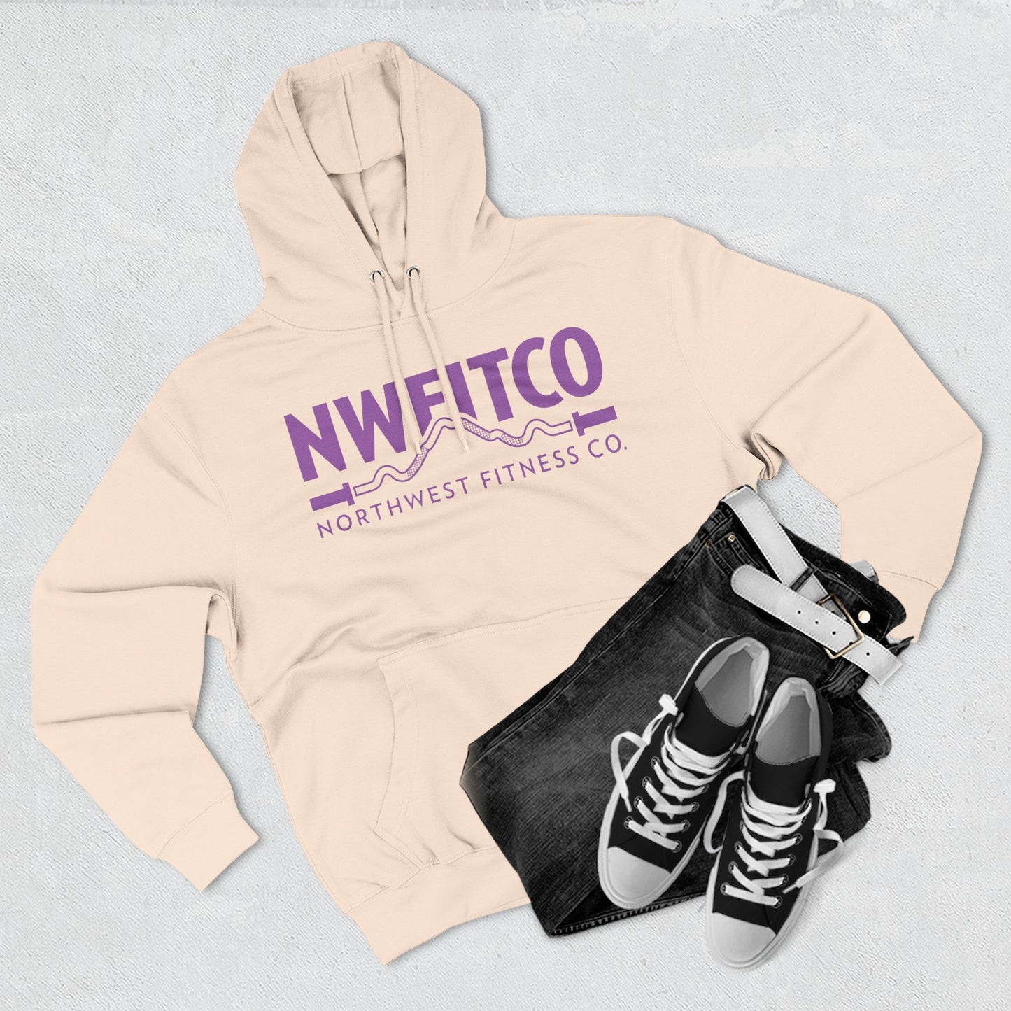 NWFITCO PURPLE LOGO HOODIE