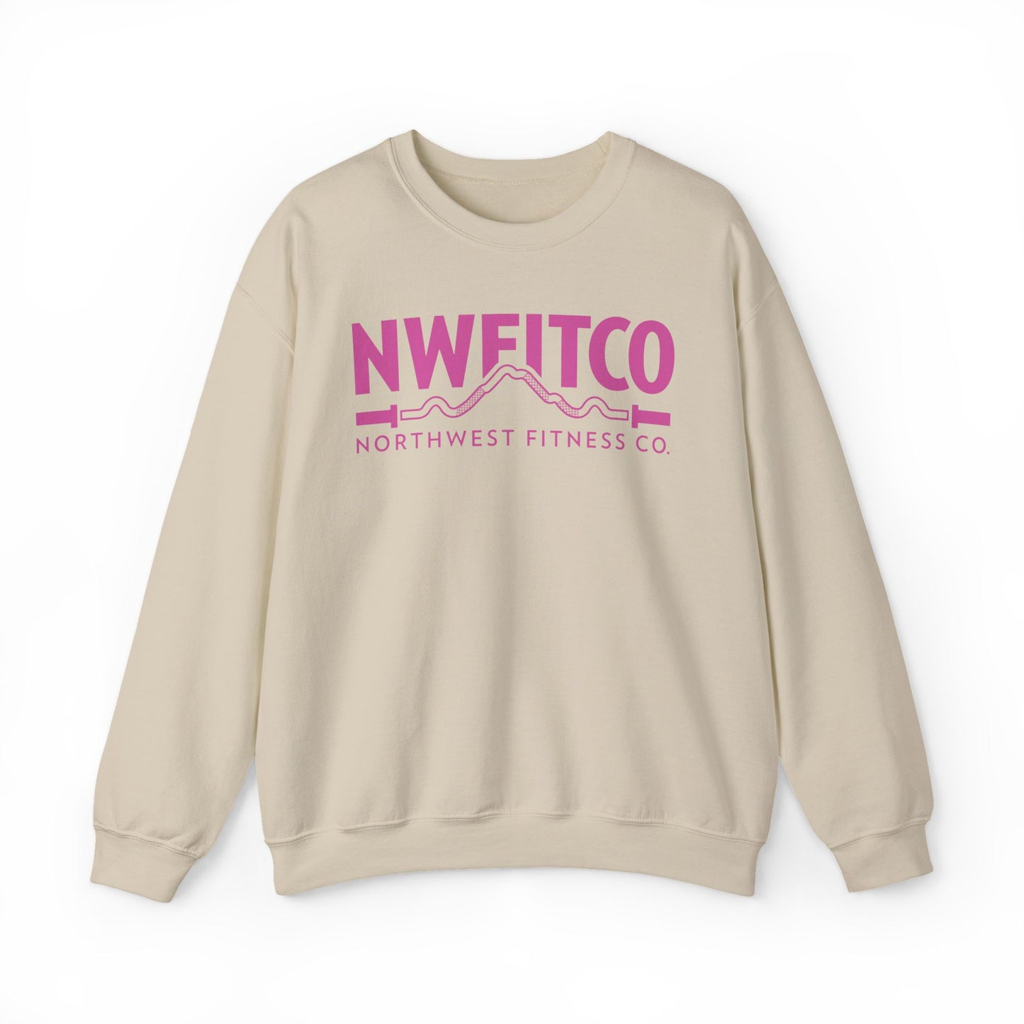NWFITCO PINK LOGO CREWNECK