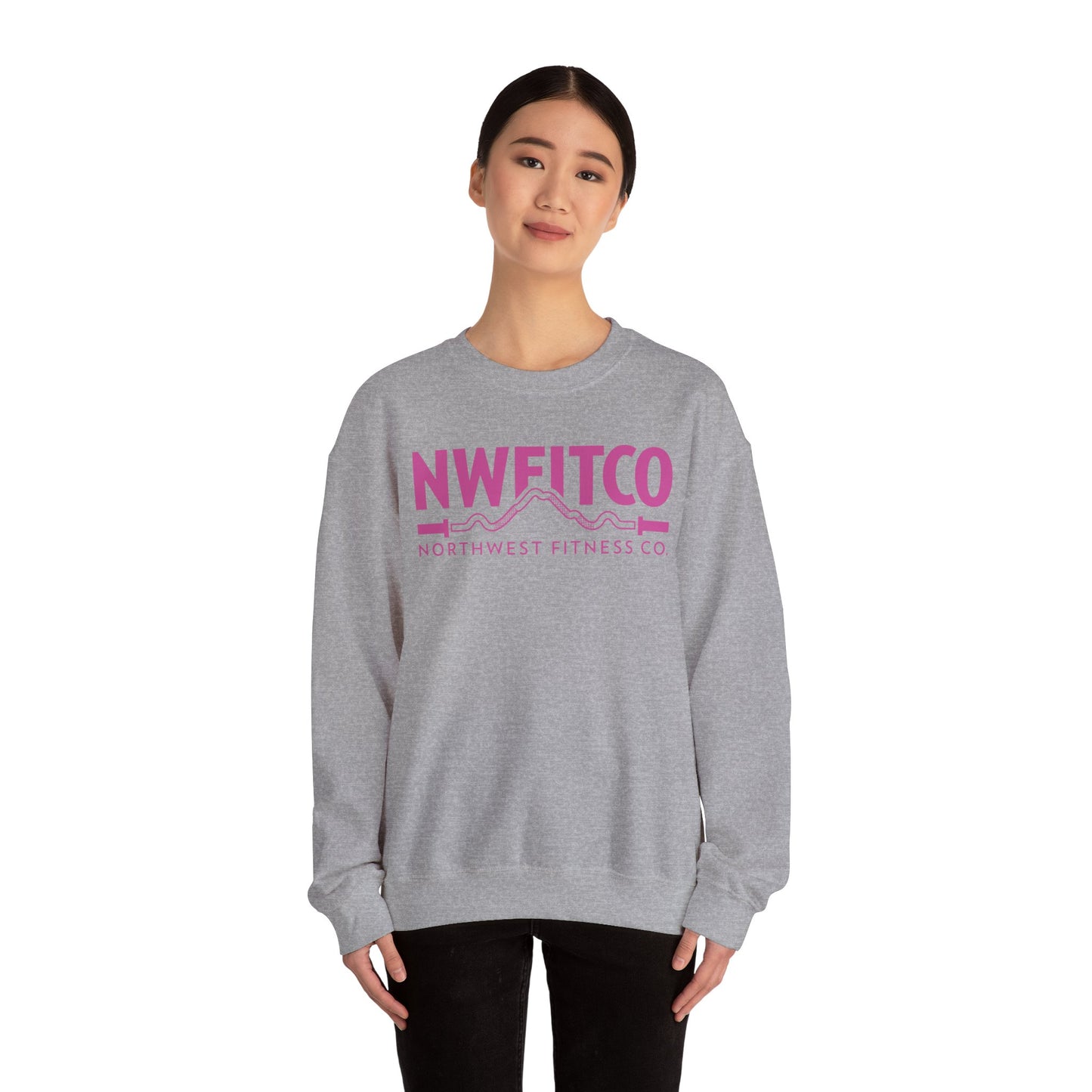 NWFITCO PINK LOGO CREWNECK