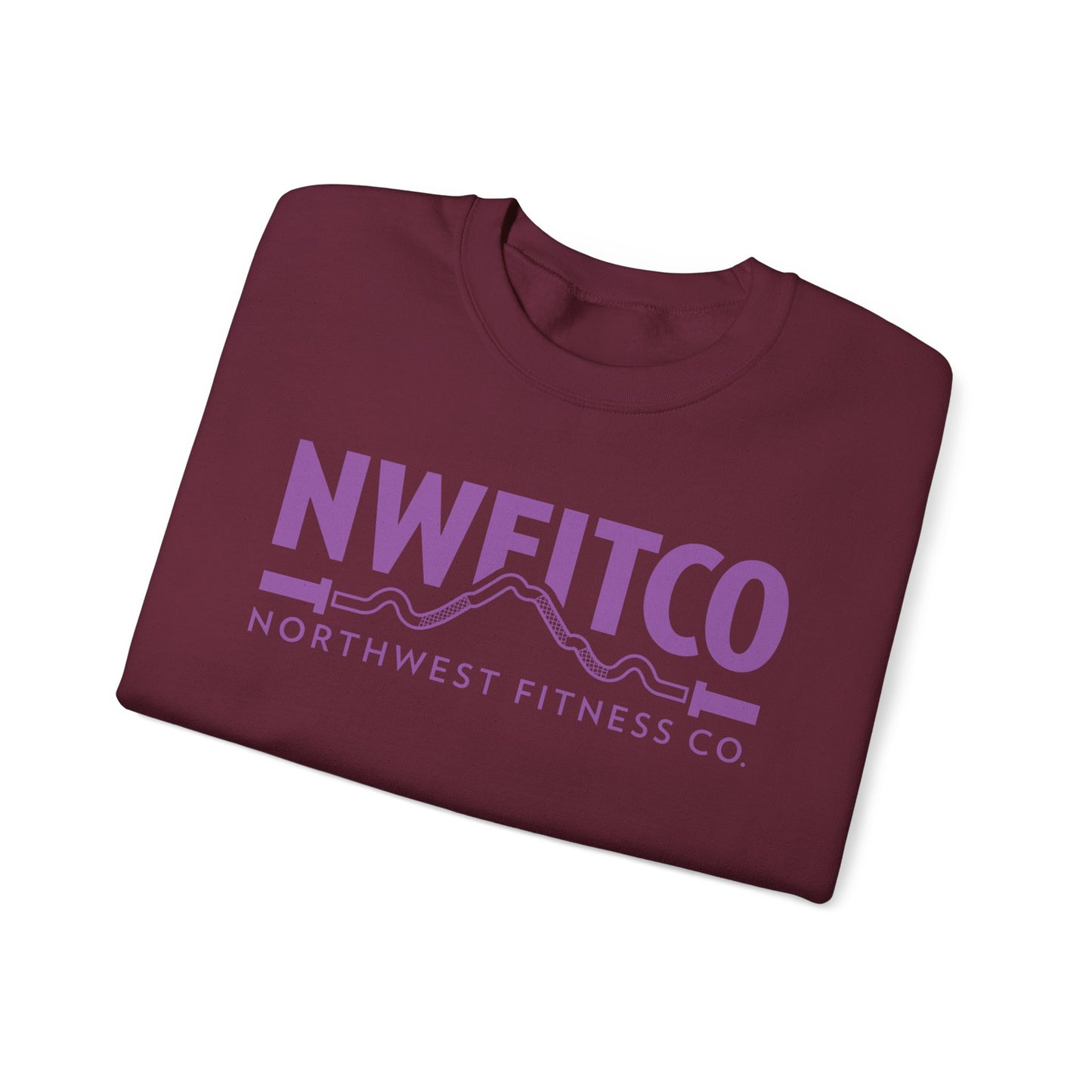 NWFITCO PURPLE LOGO CREWNECK