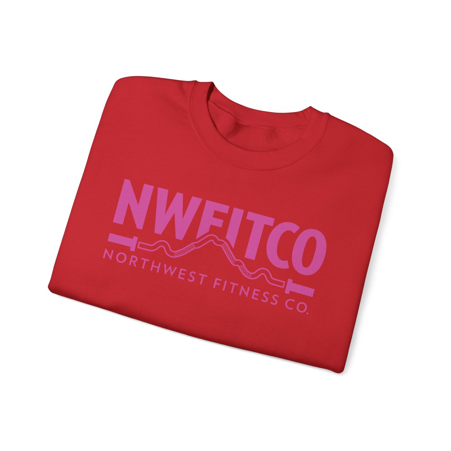 NWFITCO PINK LOGO CREWNECK