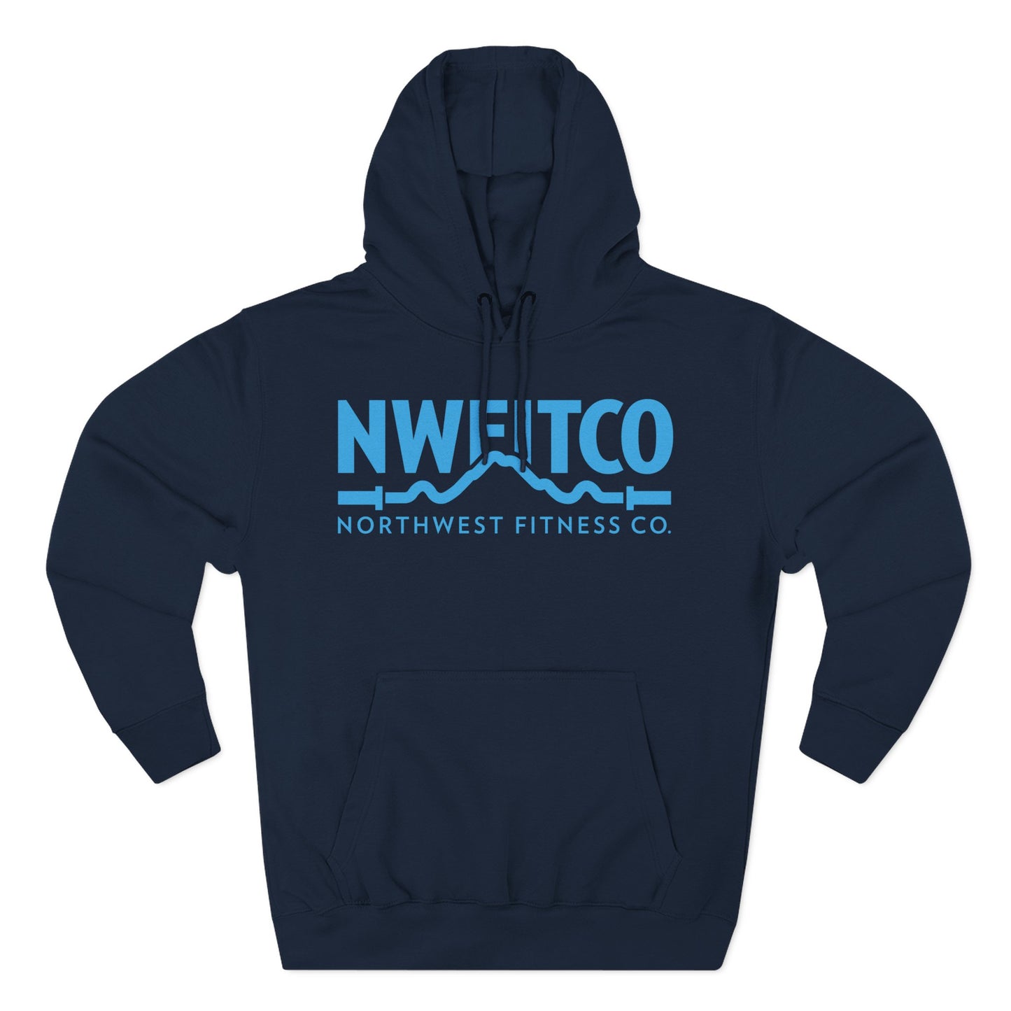 NWFITCO LIGHT BLUE LOGO HOODIE