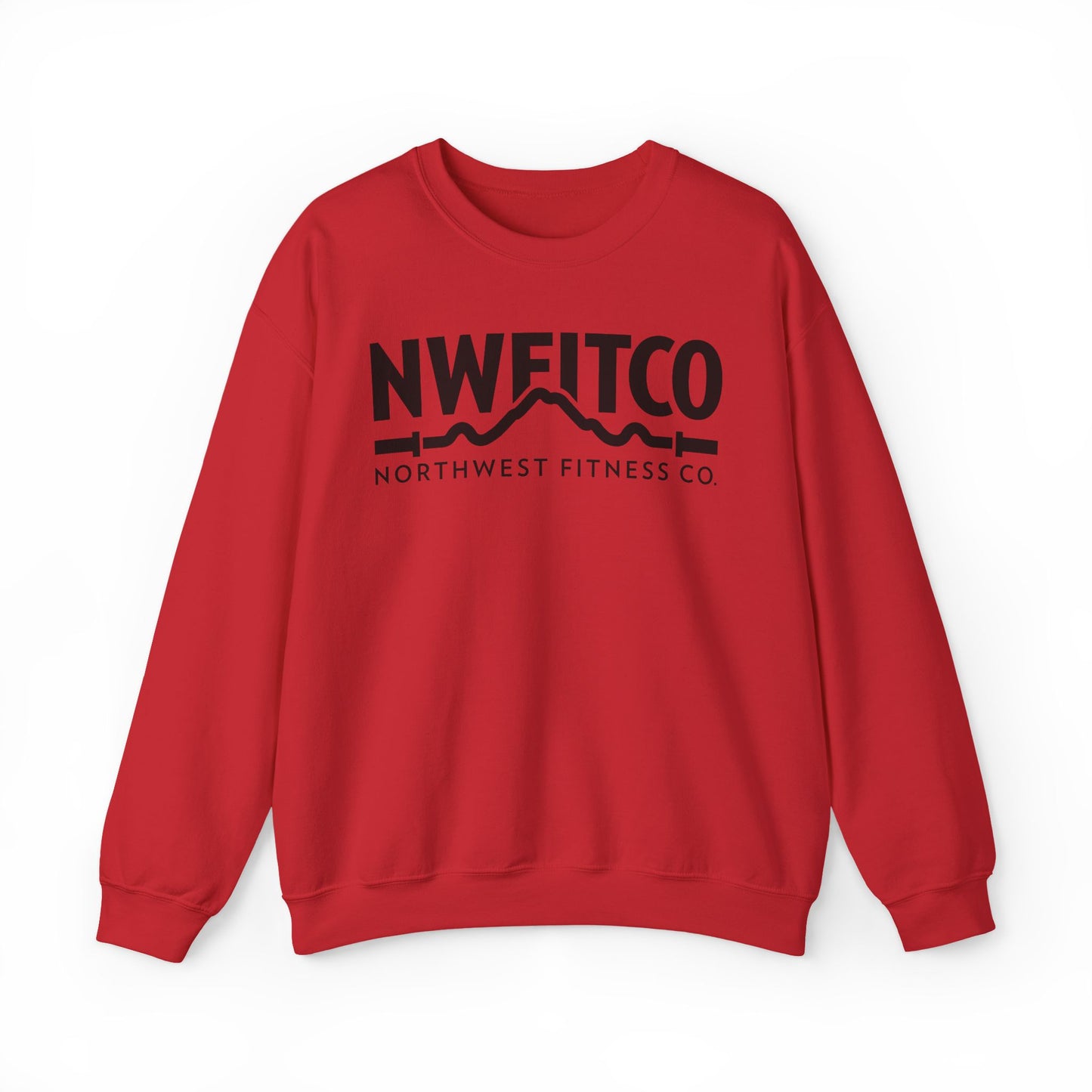 NWFITCO BLACK LOGO CREWNECK