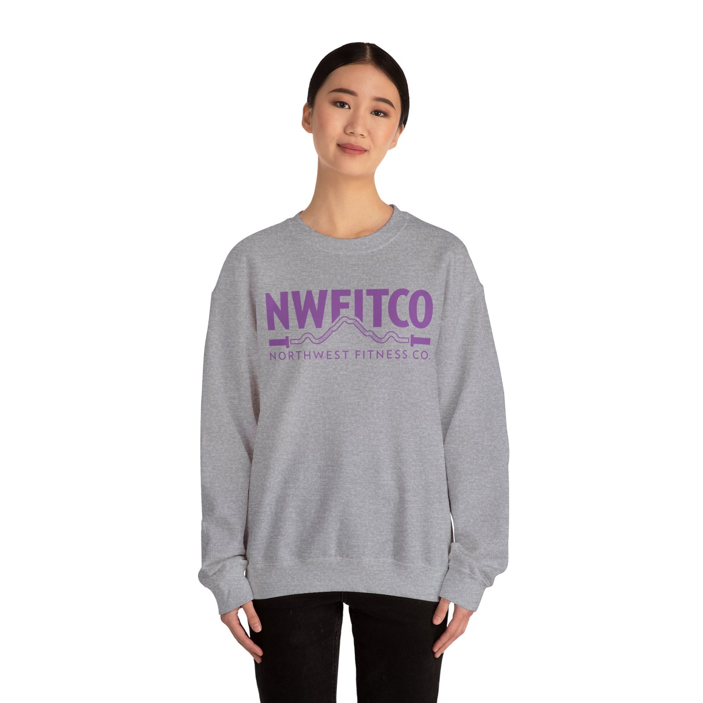 NWFITCO PURPLE LOGO CREWNECK