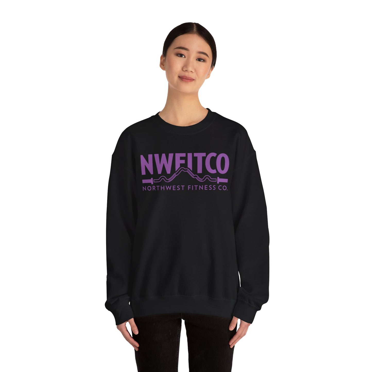 NWFITCO PURPLE LOGO CREWNECK