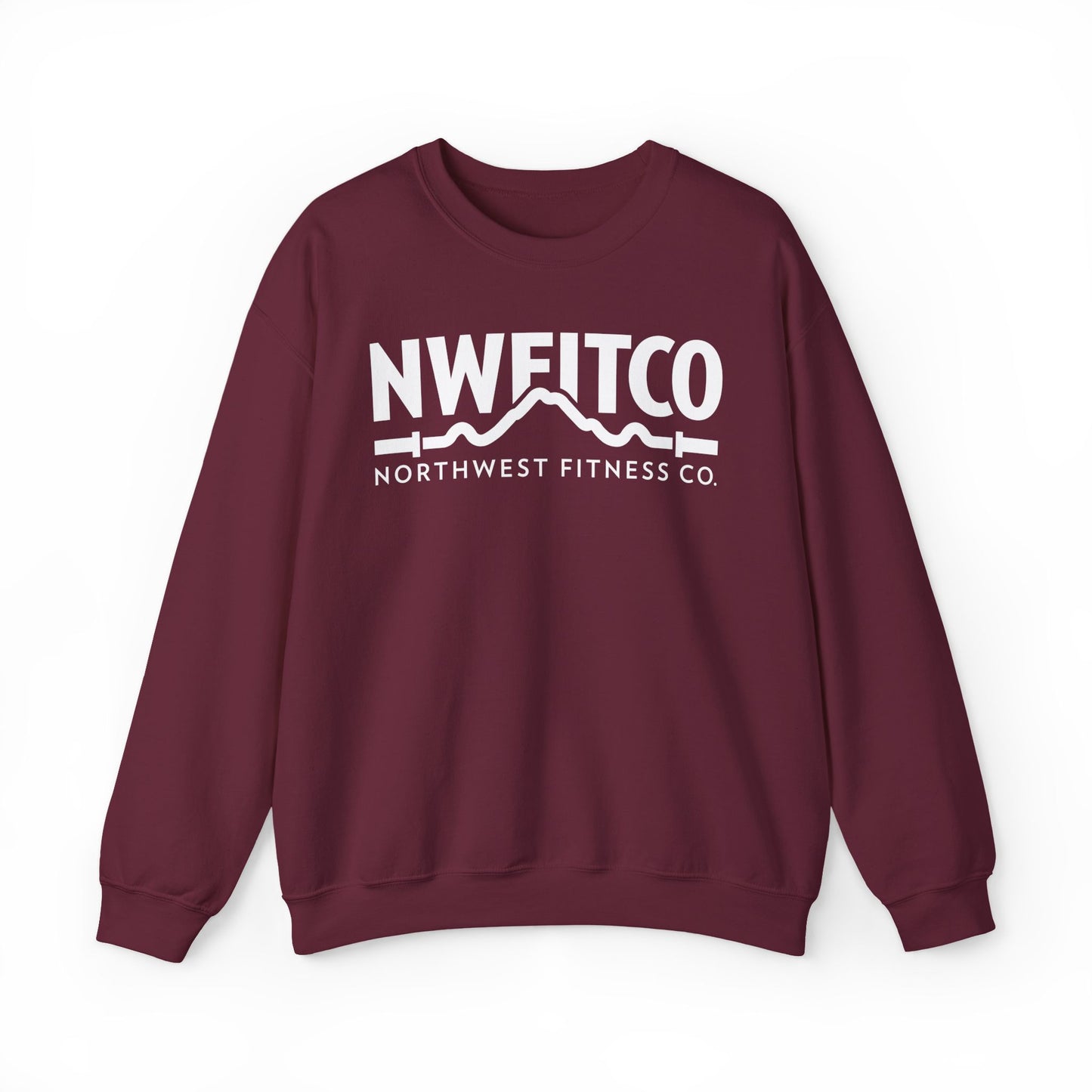 NWFITCO WHITE LOGO CREWNECK