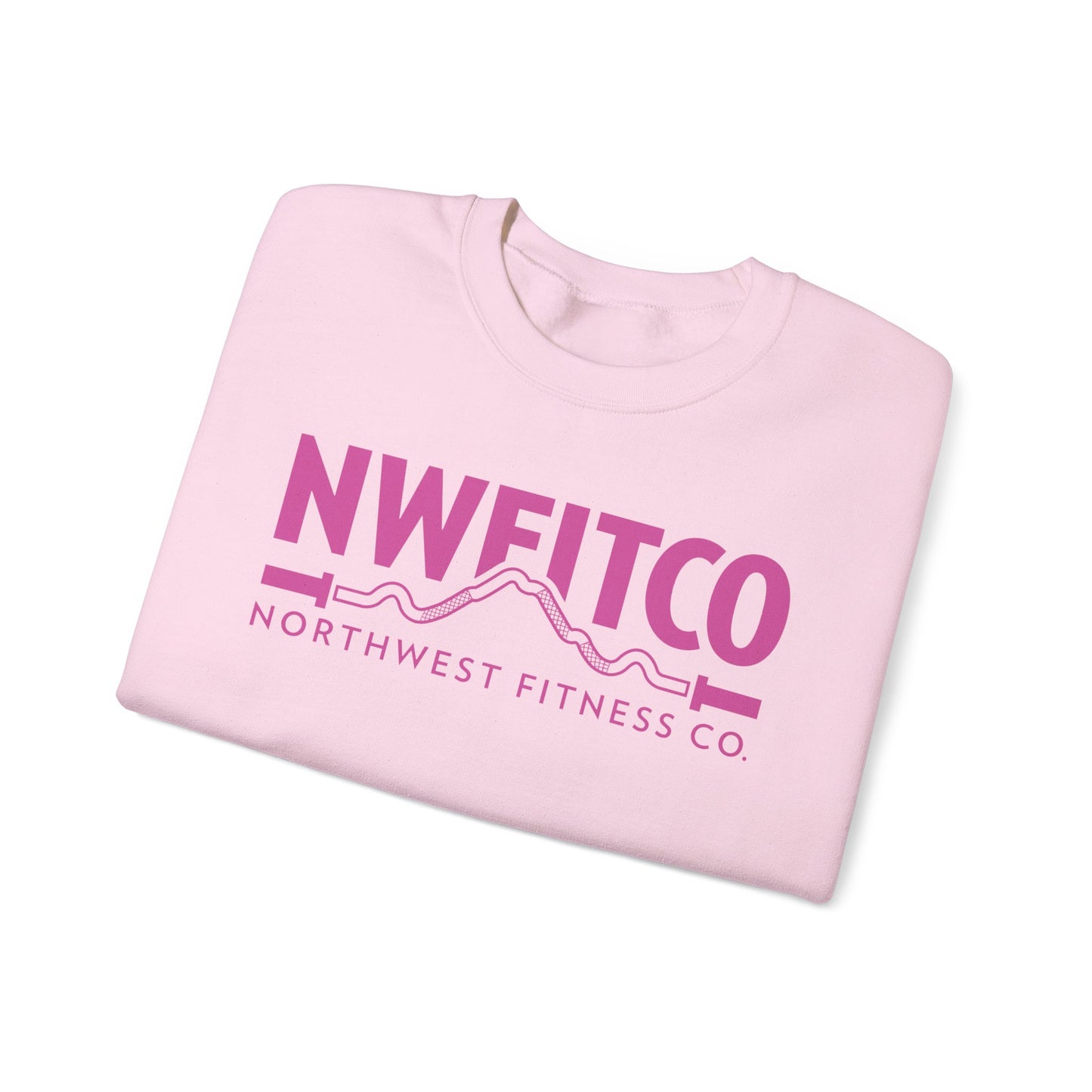 NWFITCO PINK LOGO CREWNECK