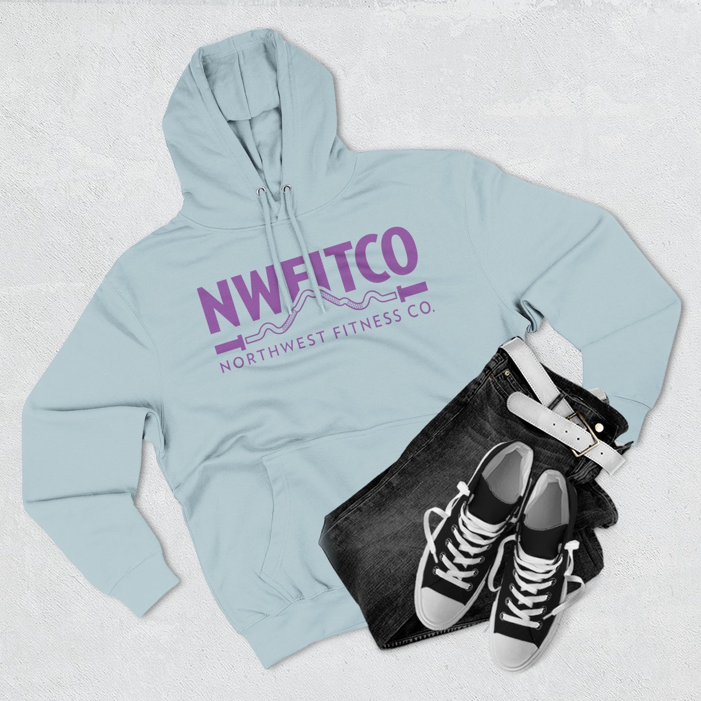 NWFITCO PURPLE LOGO HOODIE