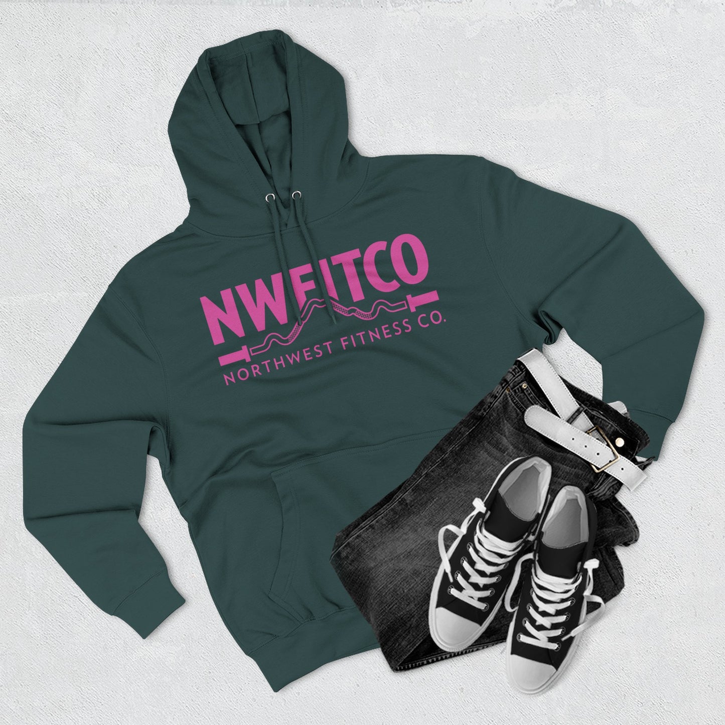 NWFITCO PINK LOGO HOODIE