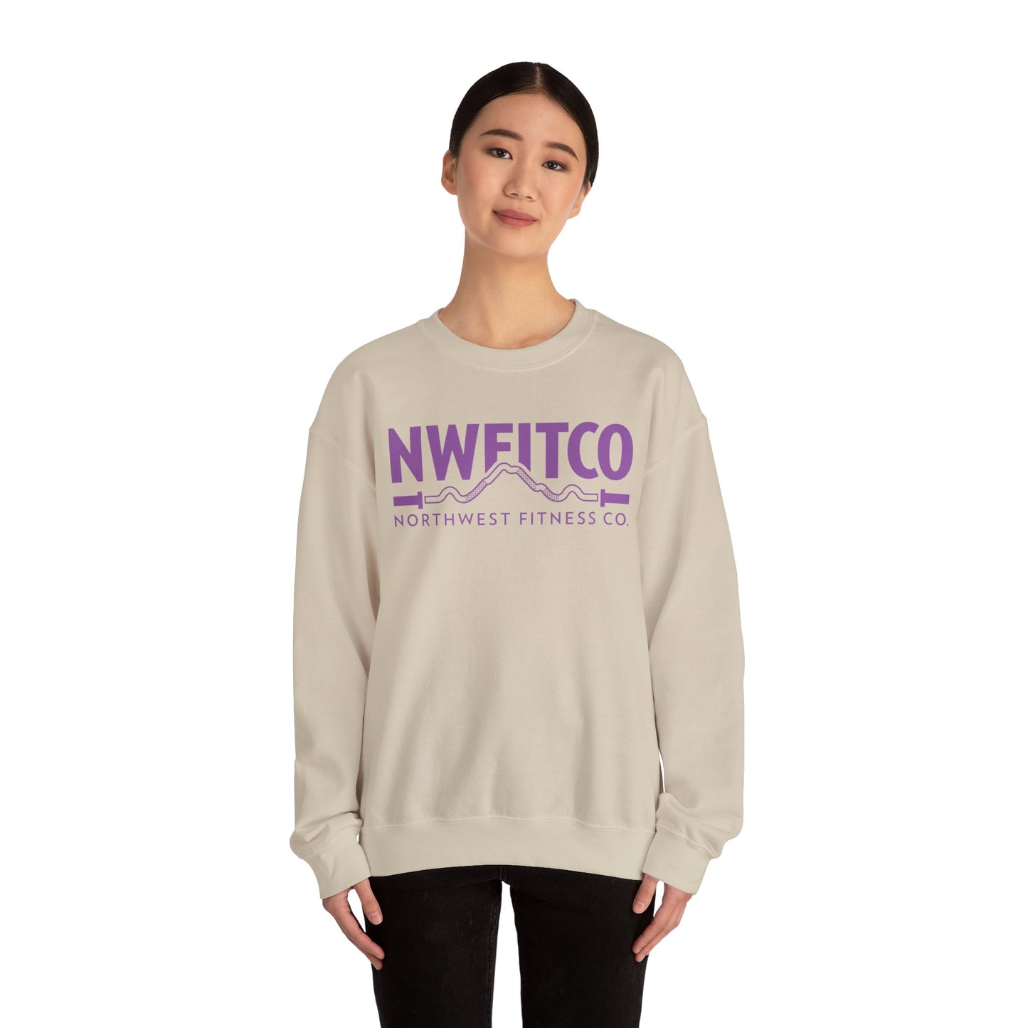 NWFITCO PURPLE LOGO CREWNECK