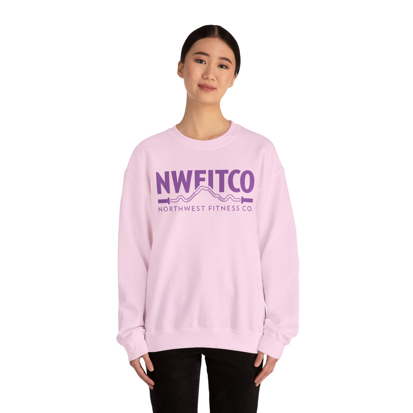 NWFITCO PURPLE LOGO CREWNECK
