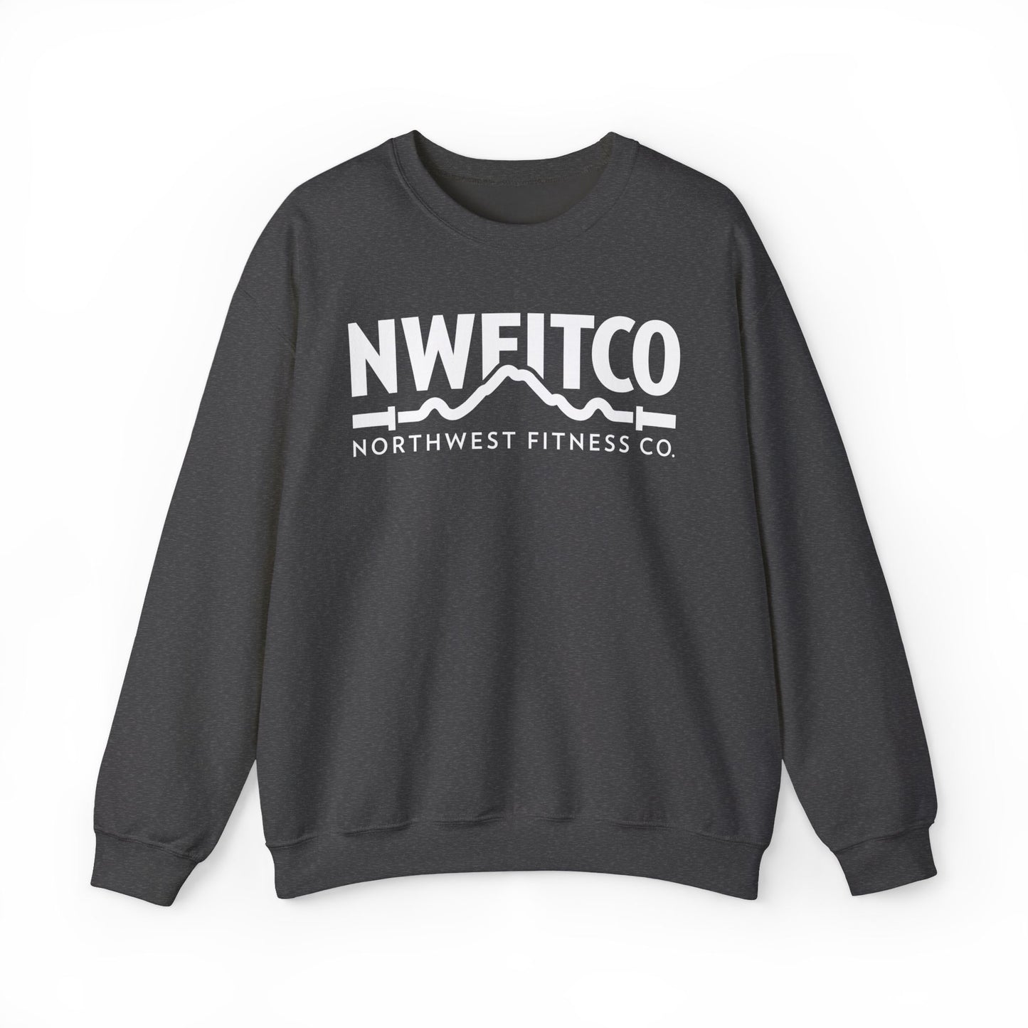 NWFITCO WHITE LOGO CREWNECK