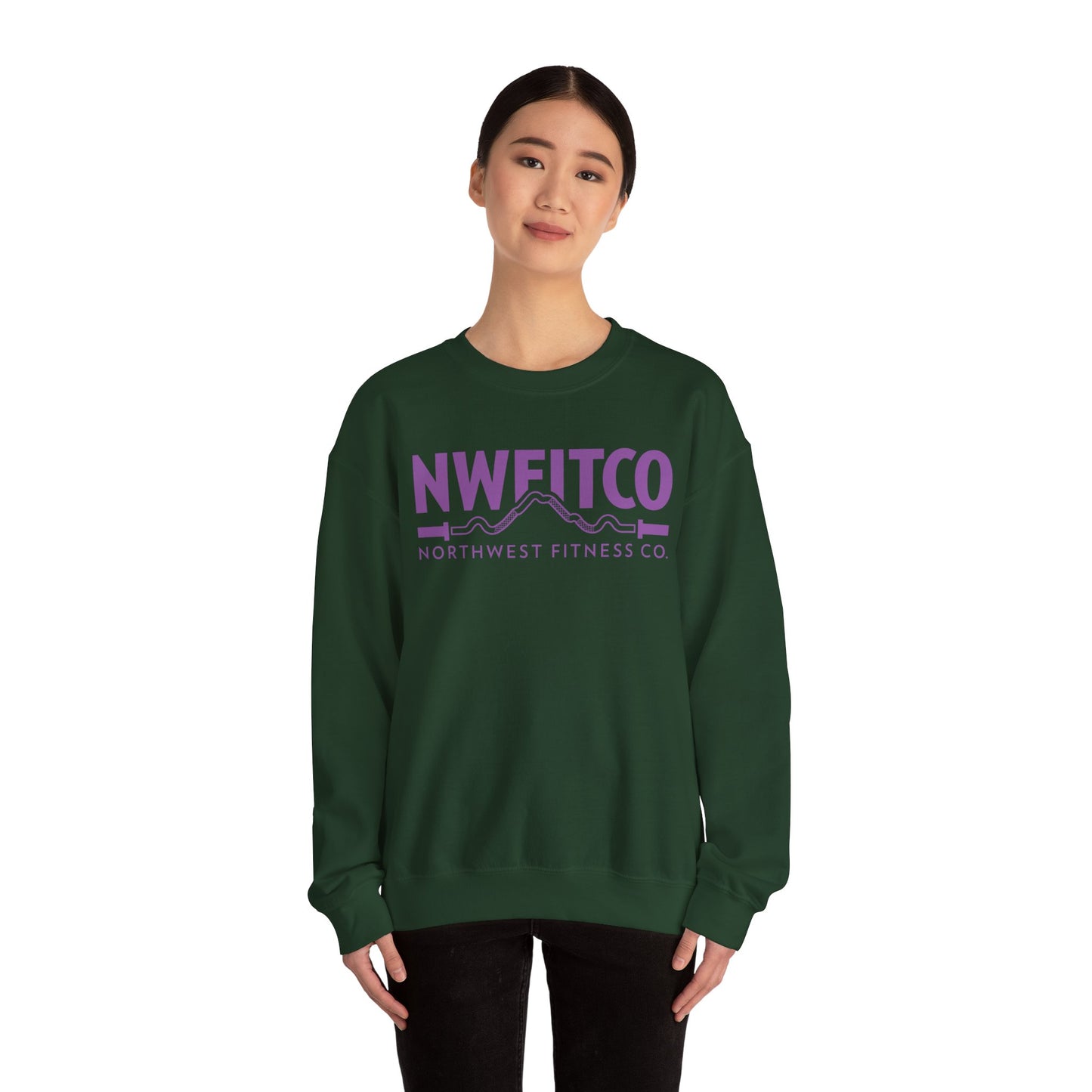 NWFITCO PURPLE LOGO CREWNECK