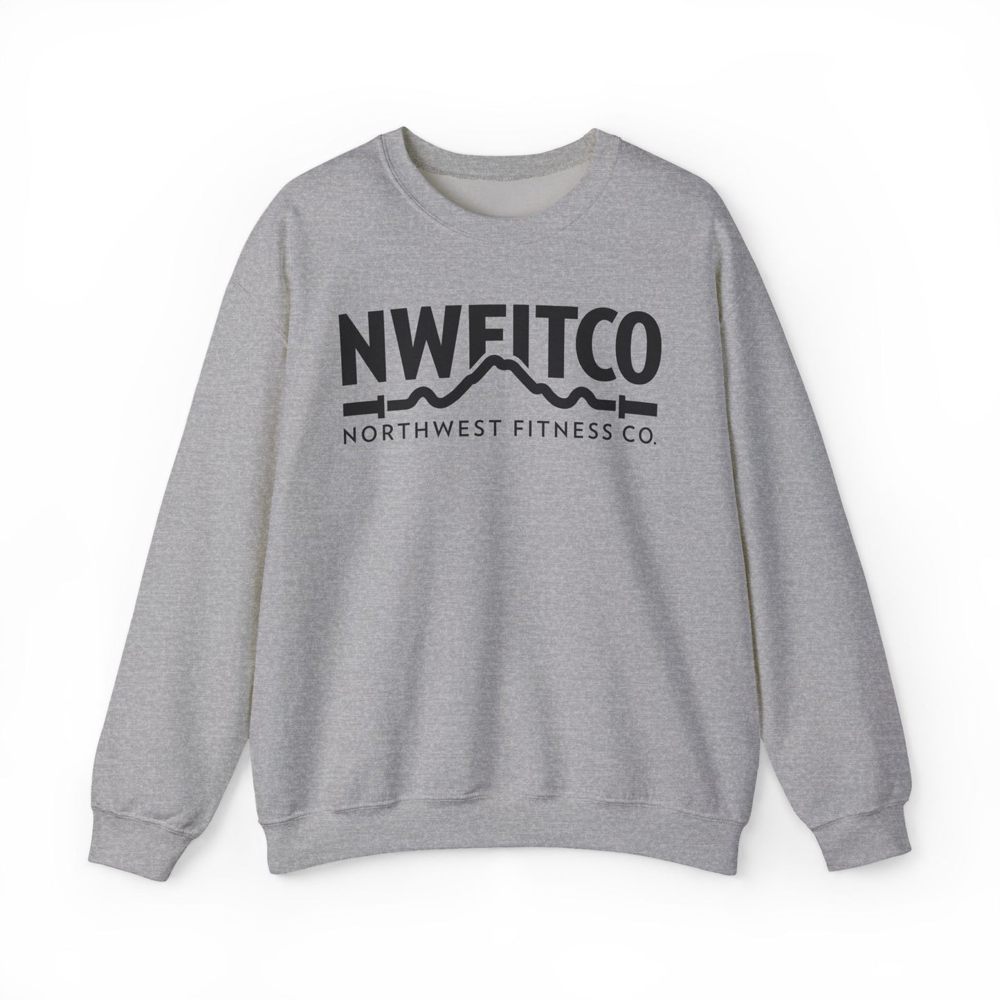 NWFITCO BLACK LOGO CREWNECK