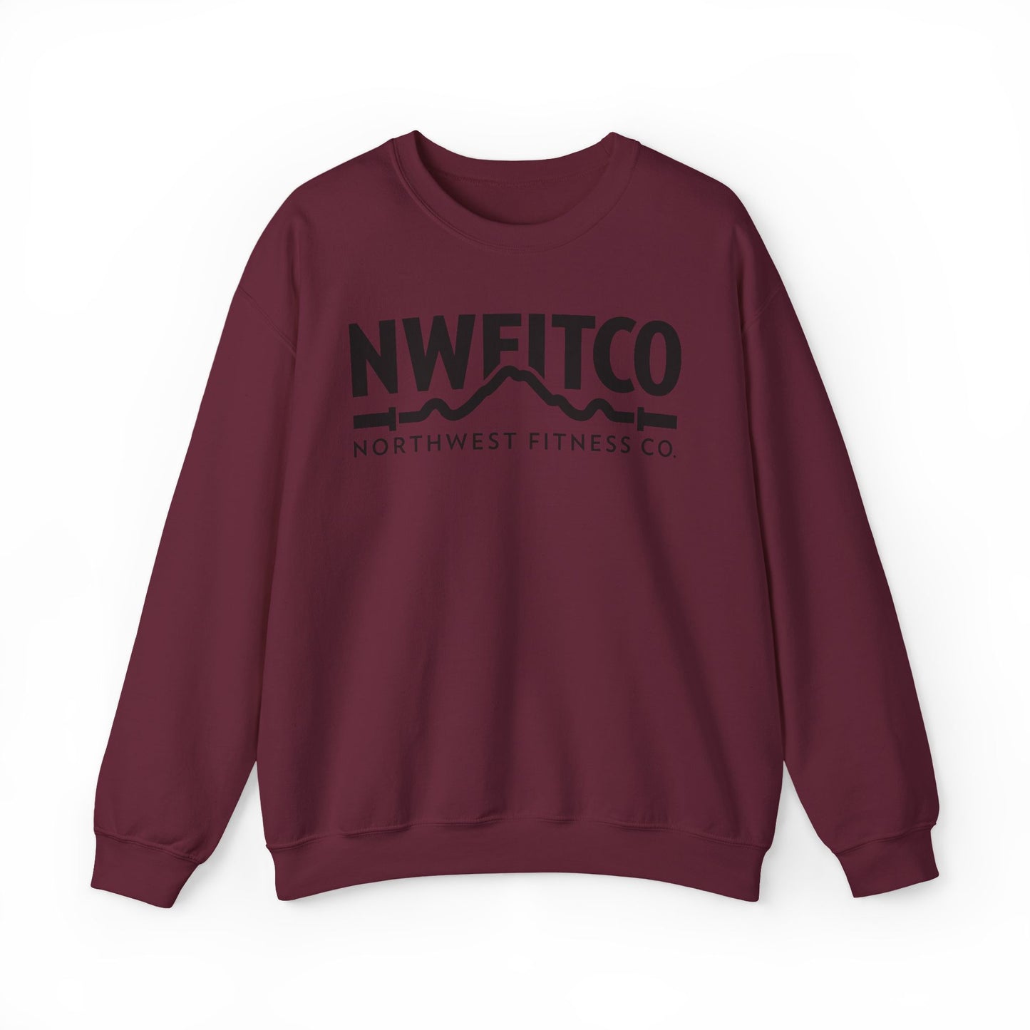 NWFITCO BLACK LOGO CREWNECK