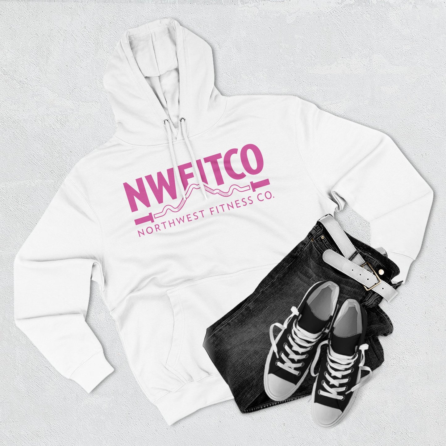 NWFITCO PINK LOGO HOODIE