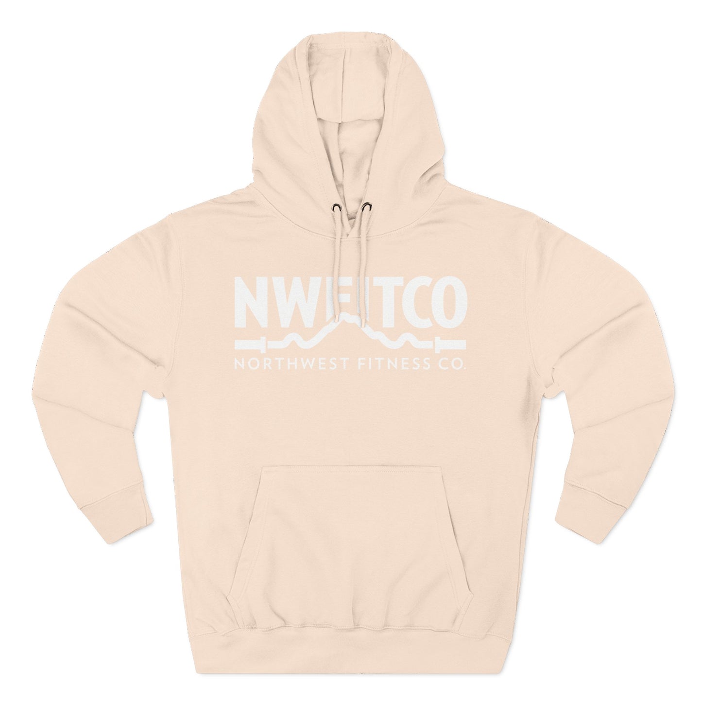 NWFITCO WHITE LOGO HOODIE